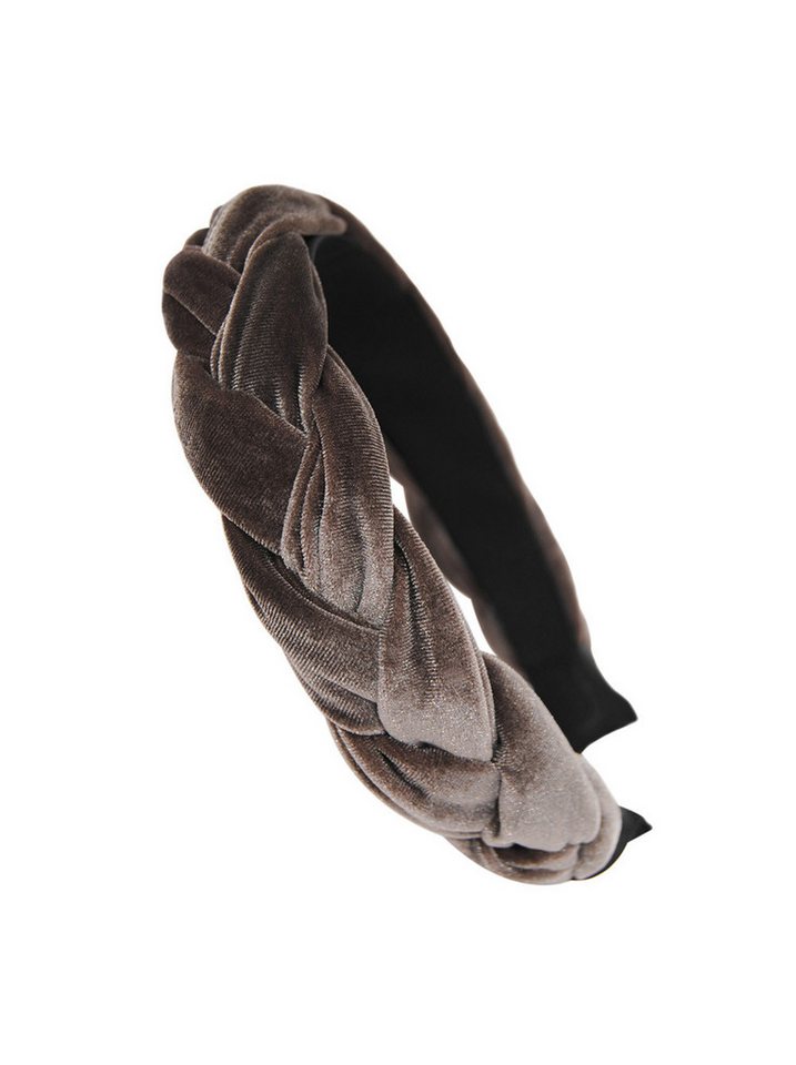 axy Haarreif Haarreif Samt Flechtoptik, Trachten geflochten Vintage Damen Haareifen Haarband