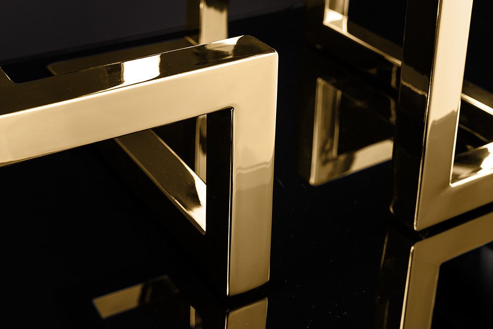 riess-ambiente Kerzenhalter ABSTRACT 50cm gold · Kerzenständer aus Metall im geometrischen Design (Einzelartikel, 1 St), Dekoration · für Stabkerzen · Accessoir – Bild 4 von 5