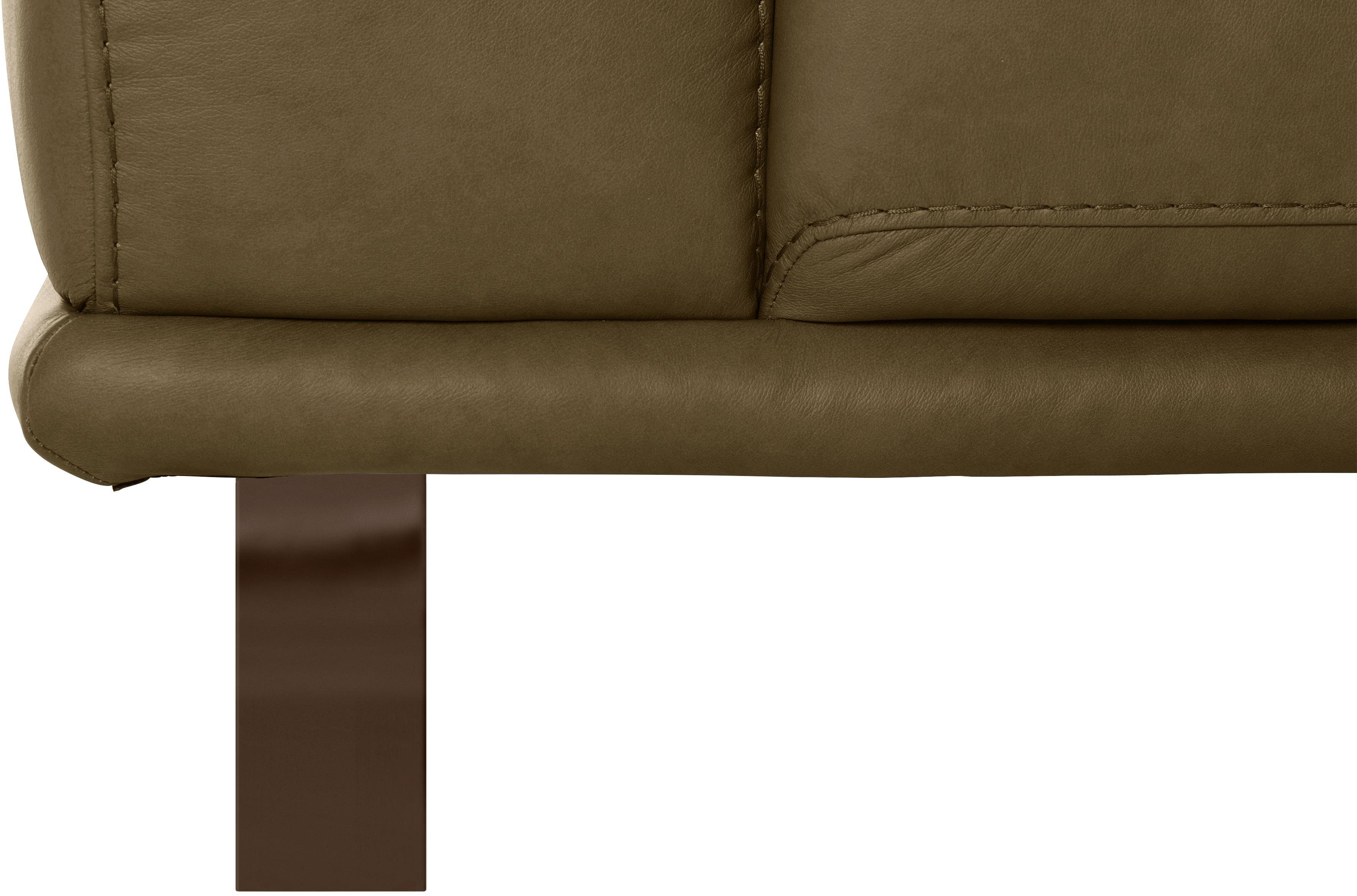 cm Bronze 2-Sitzer in Metallkufen pulverbeschichtet, 192 Breite mit montanaa, W.SCHILLIG