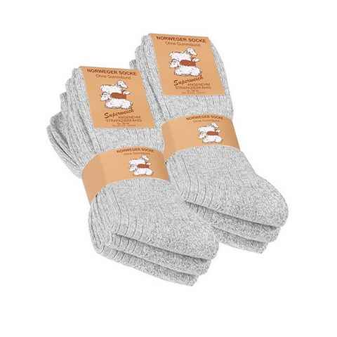 Cotton Prime® Norwegersocken (6-Paar) mit Wollanteil