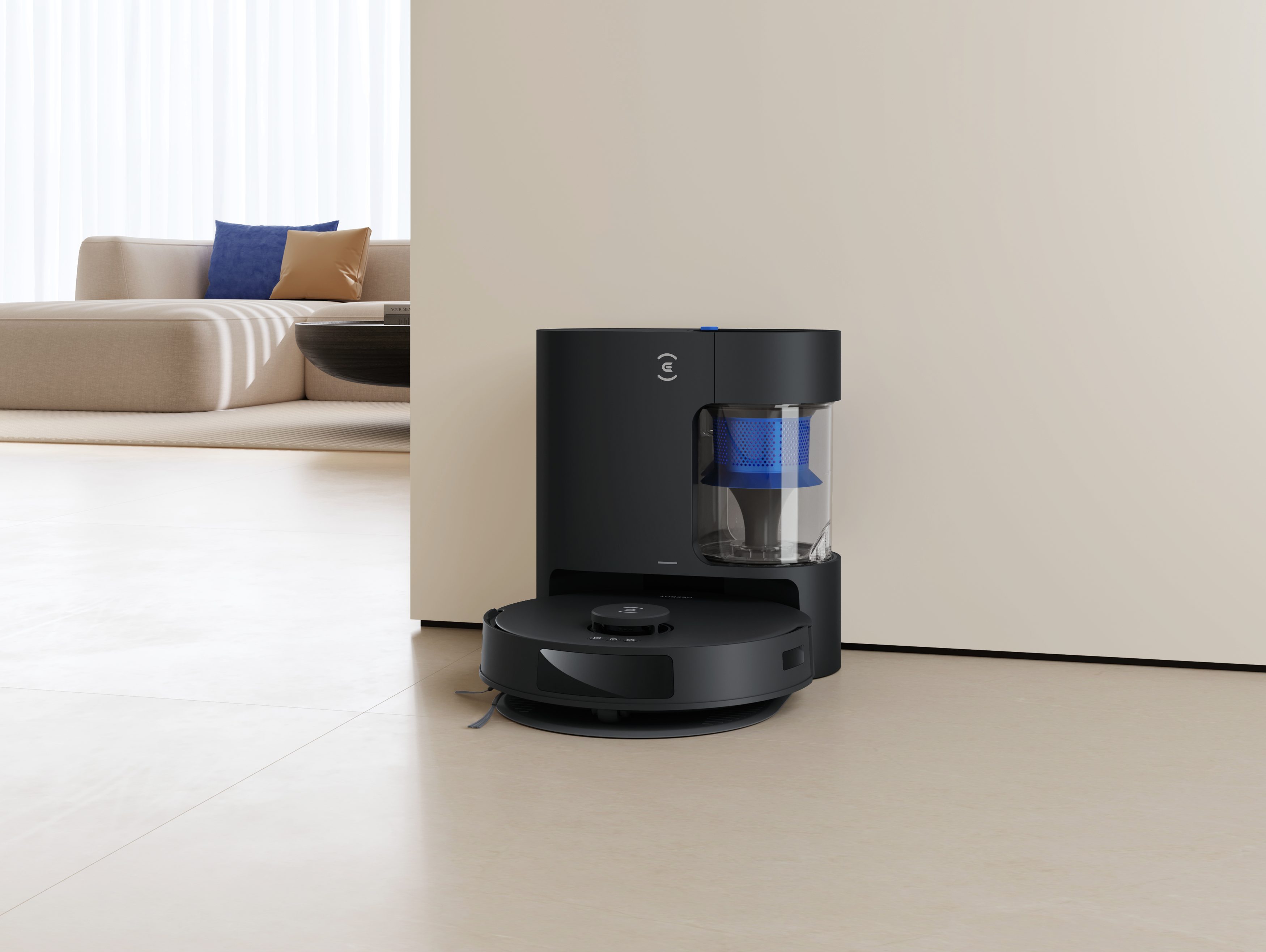 ECOVACS Saugroboter mit Wischroboter, DEEBOT N20 PRO PLUS, 45 W, 8.000PA, Beutellos, Anti-Haar-Verwicklung, Vibrationswischsystem