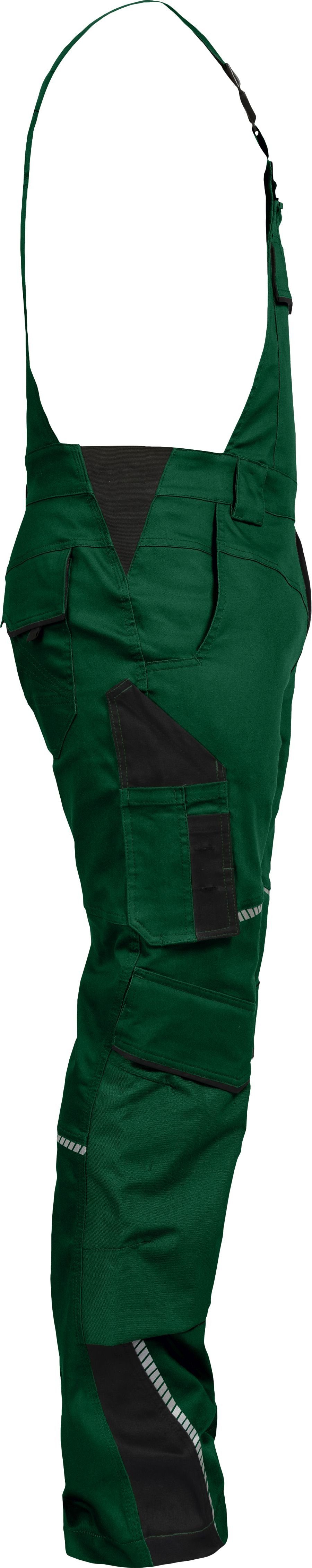 Leibwächter Arbeitslatzhose Herren Flex-Line Latzhose (Arbeitshose mit Keil im Schritt) mit Reflektoren – Bild 4 von 5