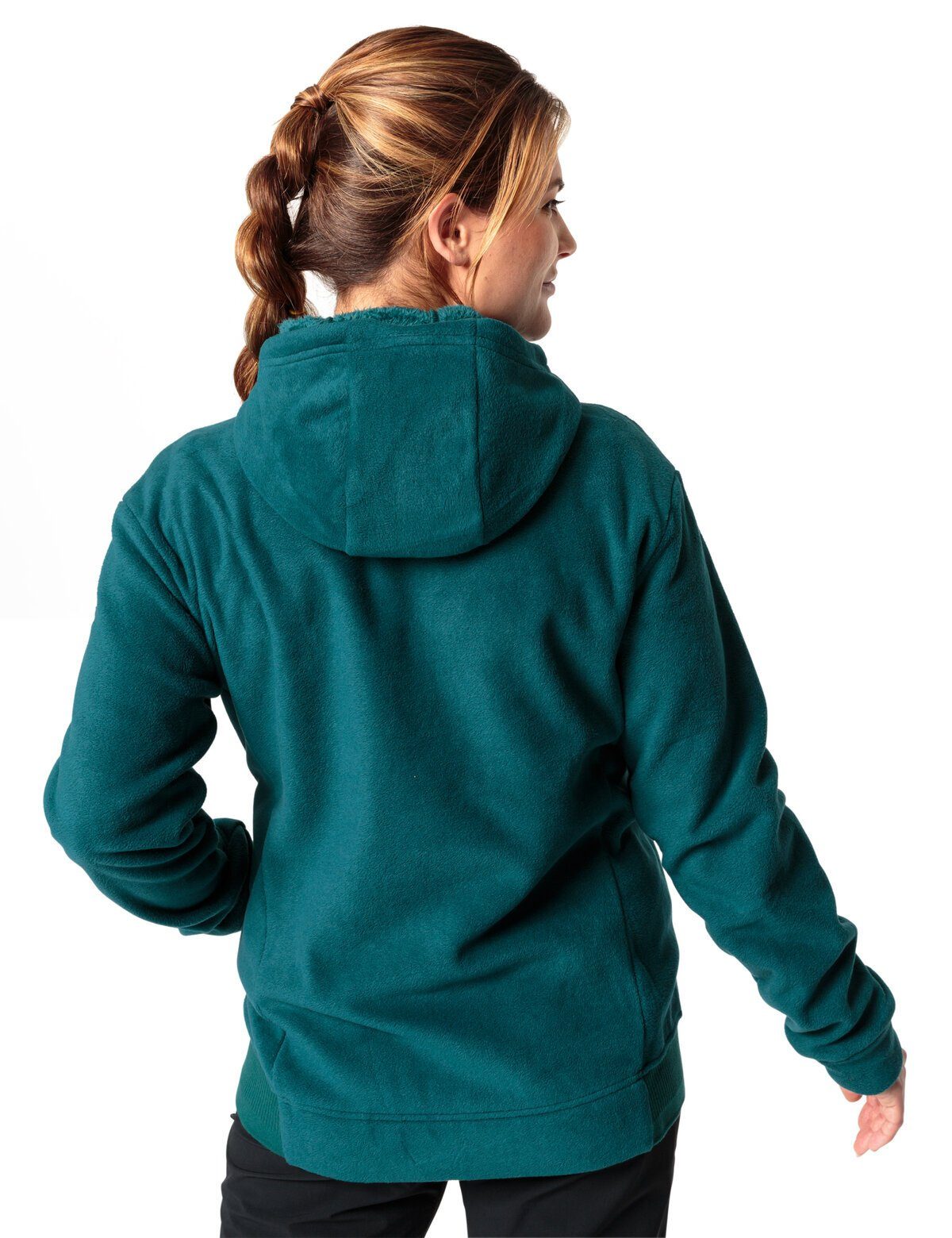 kompensiert Hoody Outdoorjacke Klimaneutral Women's VAUDE mallard green (1-St) Neyland Fleece