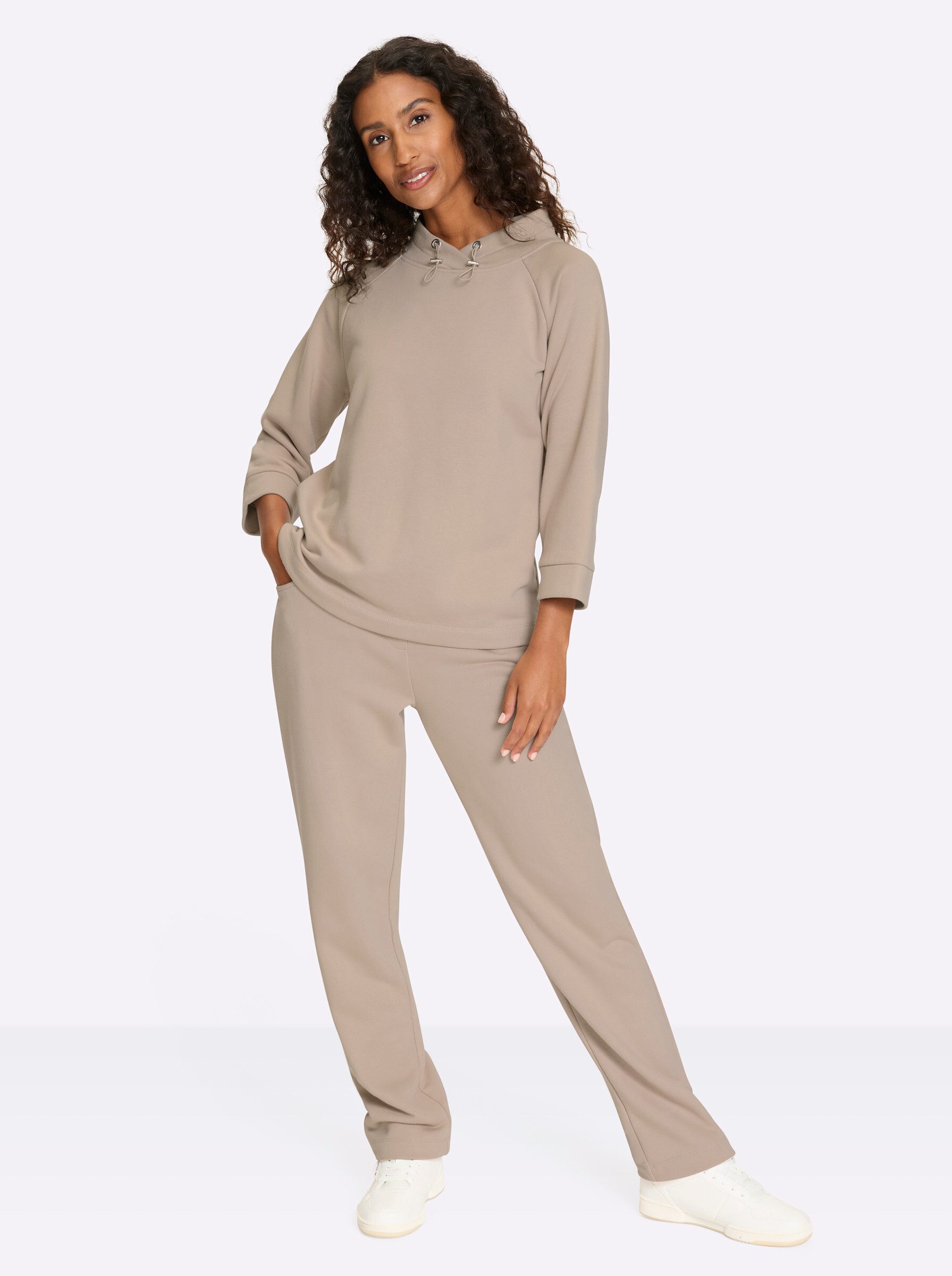 heine Jumpsuit Sweat-Hosenanzug Innenbeinlänge ca. 77 cm günstig online kaufen
