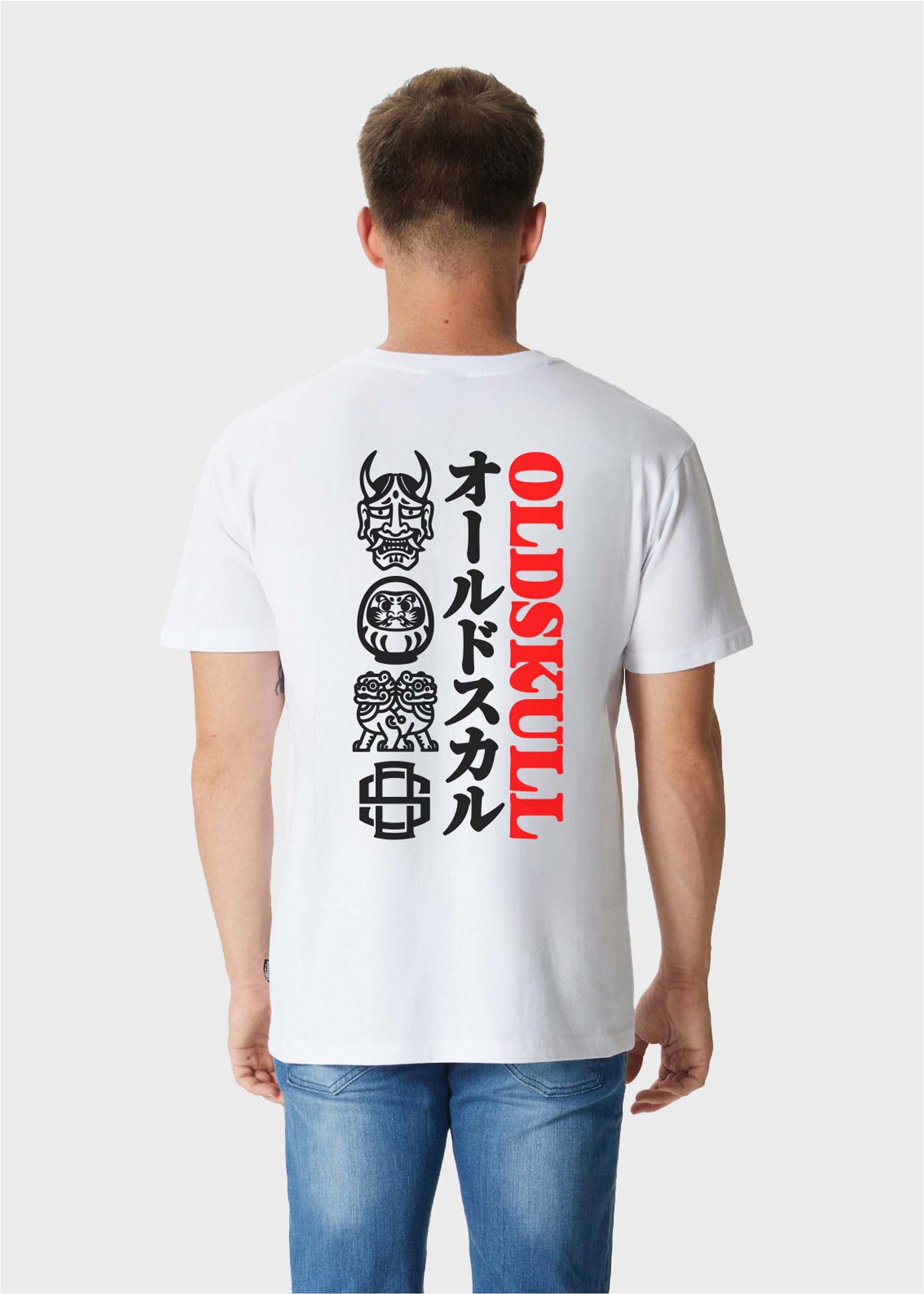 Oldskull T-Shirt Asian Icons Oldskull Graphic mit großem Rückenprint