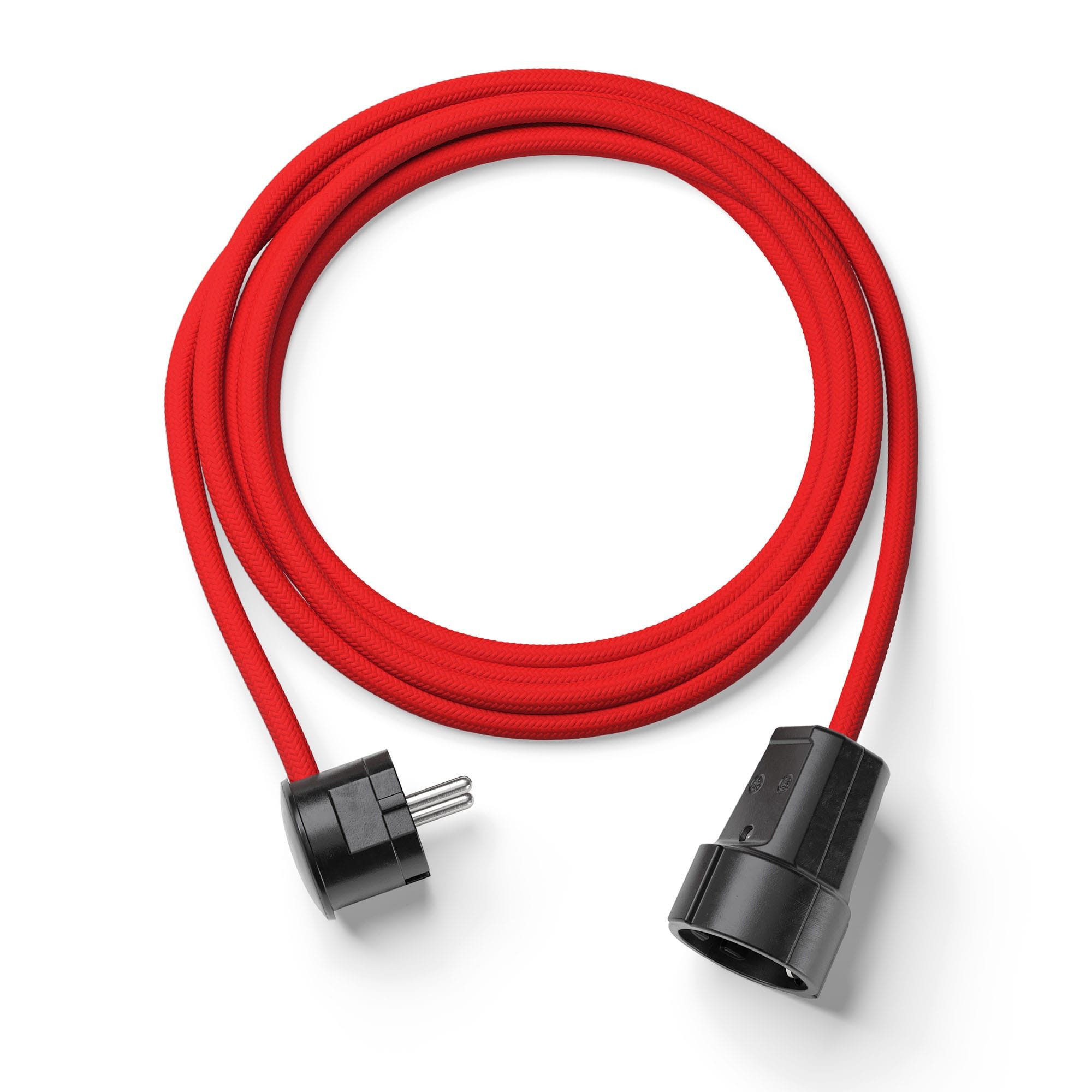 Relight Extend, Textilkabel-Verlängerung (Bakelit Optik) Verlängerungskabel, Typ F (Schuko), Typ F (Schuko), Stecker und Kupplung aus Duroplast (Bakelit-Optik)