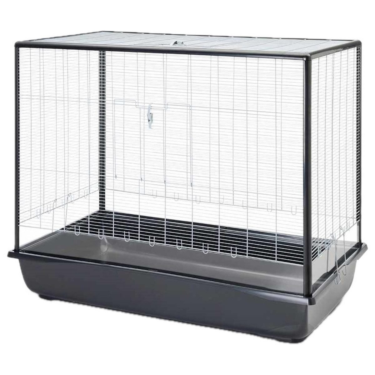 Savic Kleintierkäfig Nagerheim Aura Plexi silber-schwarz