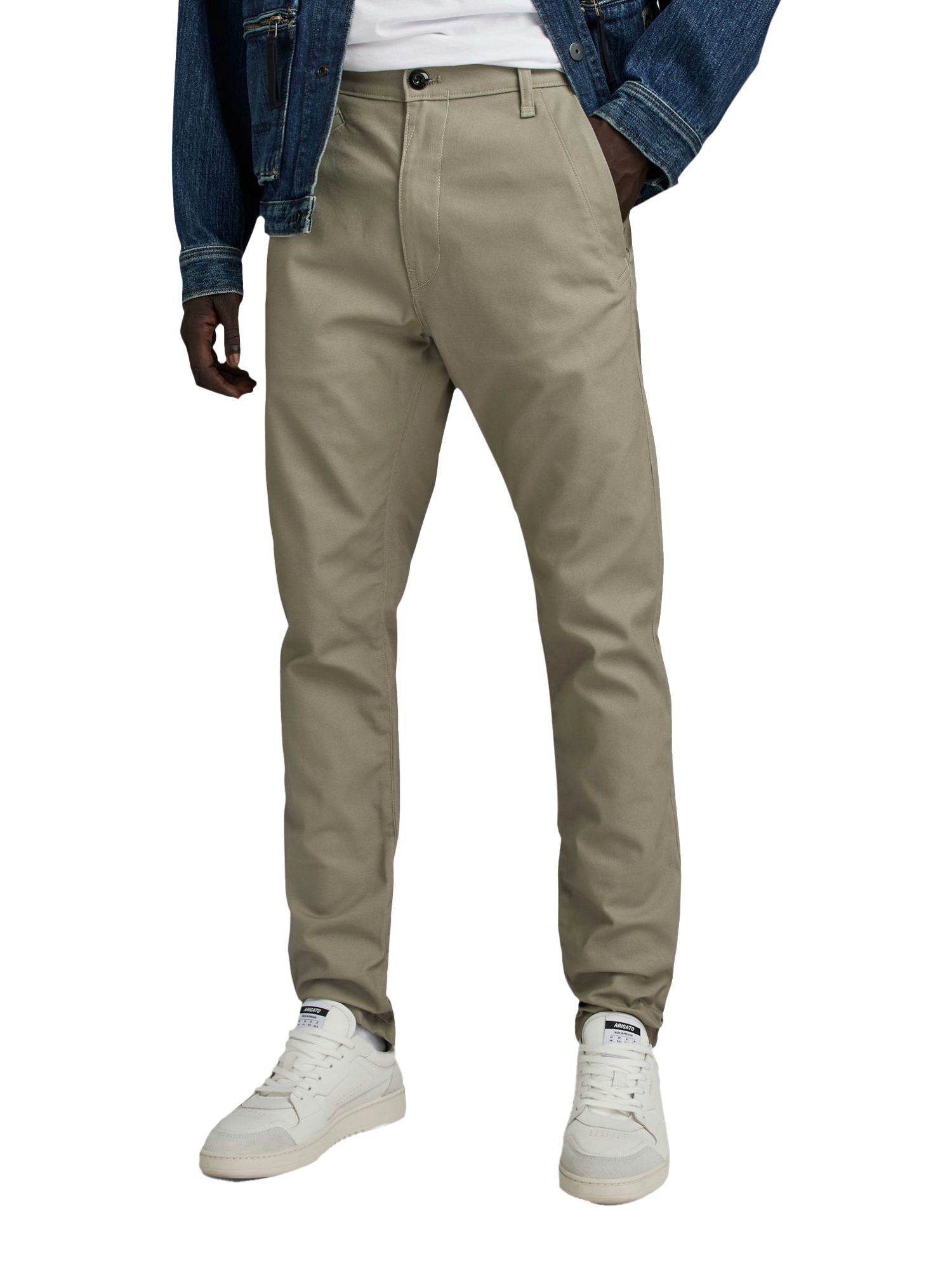 G-STAR Stoffhose grün, Casual, Baumwolle, Unifarben, Slim Fit, Mittel