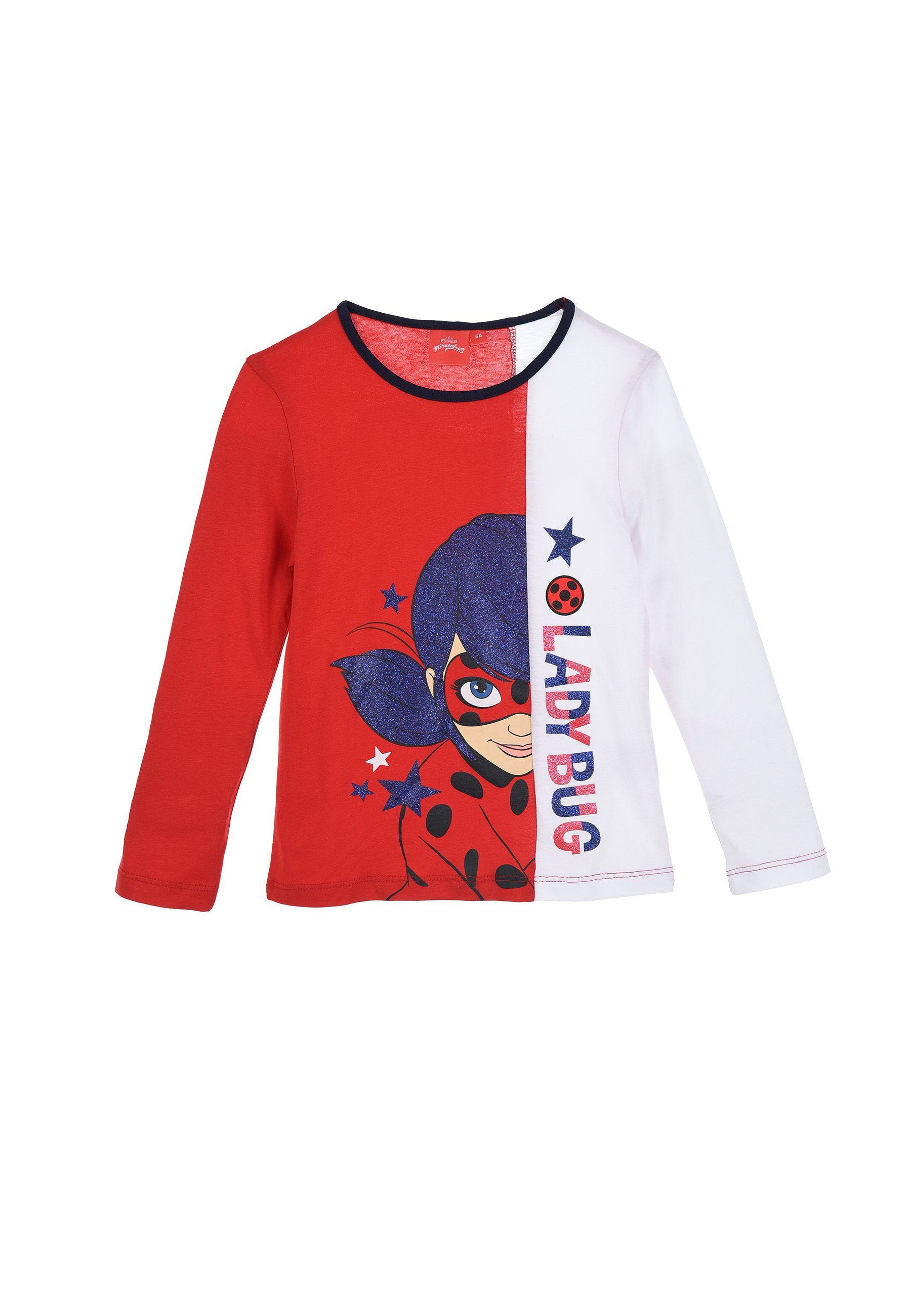 Miraculous - Ladybug Langarmshirt Kinder Mädchen Oberteil Langarm Shirt