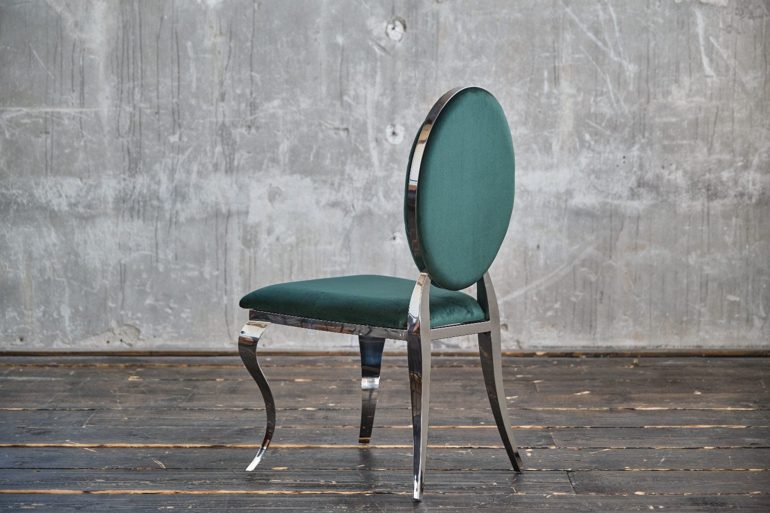 KAWOLA Esszimmerstuhl LINDA, Stuhl Barock Velvet verschiedene Farben