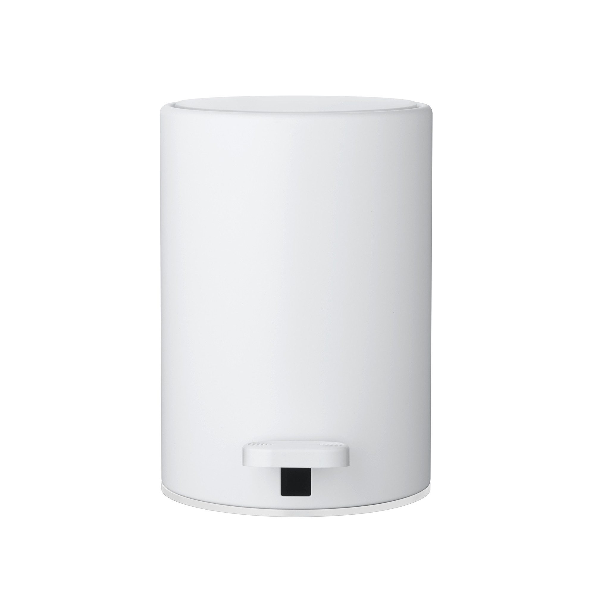 blomus Mülleimer Treteimer -MODO- Abfalleimer, Pedaleimer: moderner Badezimmereimer, 3L Volumen, mit Henkel, Soft-Close System, Kohlefilter