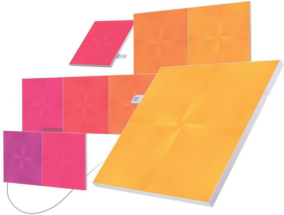 nanoleaf LED Panel Canvas, Dimmfunktion, LED fest integriert, Farbwechsler,  Über 16 Millionen Farben und Weißlicht (1200 - 6500 K Farbtemperatur)