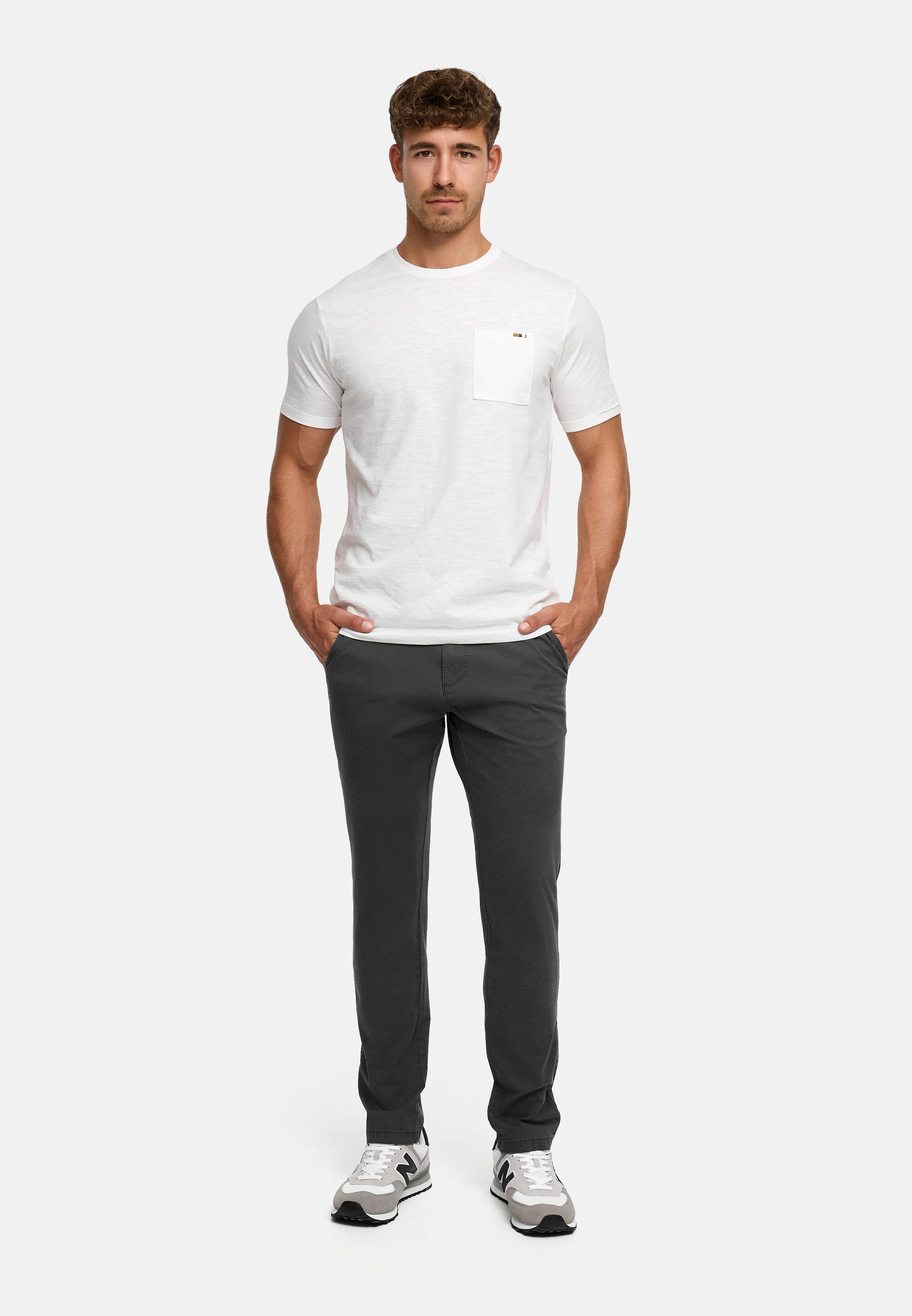 INDICODE Chinohose Herren INPilli Regular-Fit Baumwollhose mit schmaler Passform mit praktischem, integriertem Gürtel – Bild 5 von 5