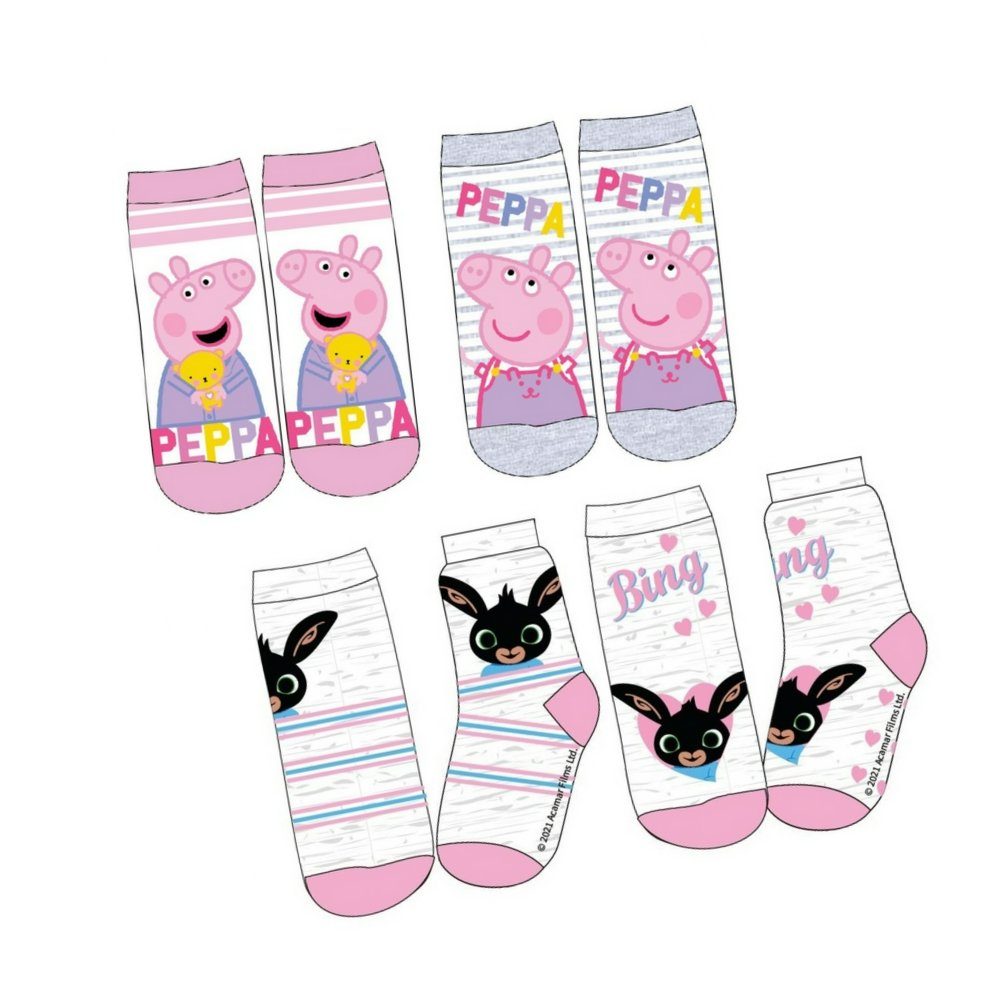 Babybogi Sneakersocken »Kinder Socken für Mädchen Feinsocken Weiß-Rosa  Sneakersocken Gr.: 23-34« online kaufen | OTTO