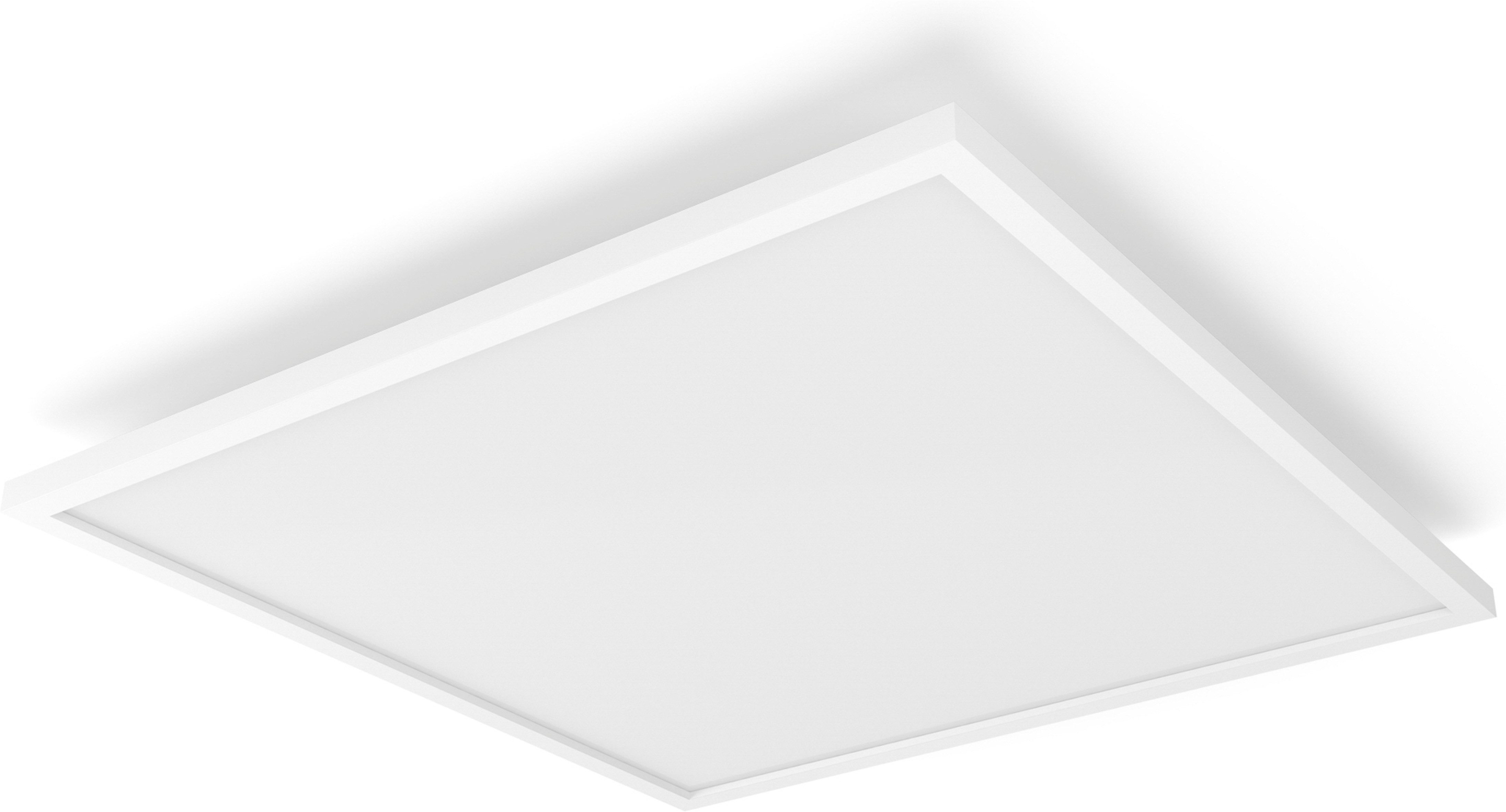 Philips Hue LED Panel White & Color Ambiance Surimu, 60x60cm, Abschaltautomatik, Bluetooth, CCT - über Fernbedienung, Dimmfunktion, Einschlafhilfe, Farbsteuerung, Farbwechsel, Memory, nach Trennung vom Netz, Nachtlichtfunktion, RGB, Smart Home, Timerfunktion, Weckerfunktion, dimmbar über Fernbedienung, mehrere Helligkeitsstufen, LED fest integriert, Farbwechsler, RGB, warmweiß - kaltweiß, Steuerbar per App und Stimme, Smart Home fähig, Farbfähig und Weißtöne