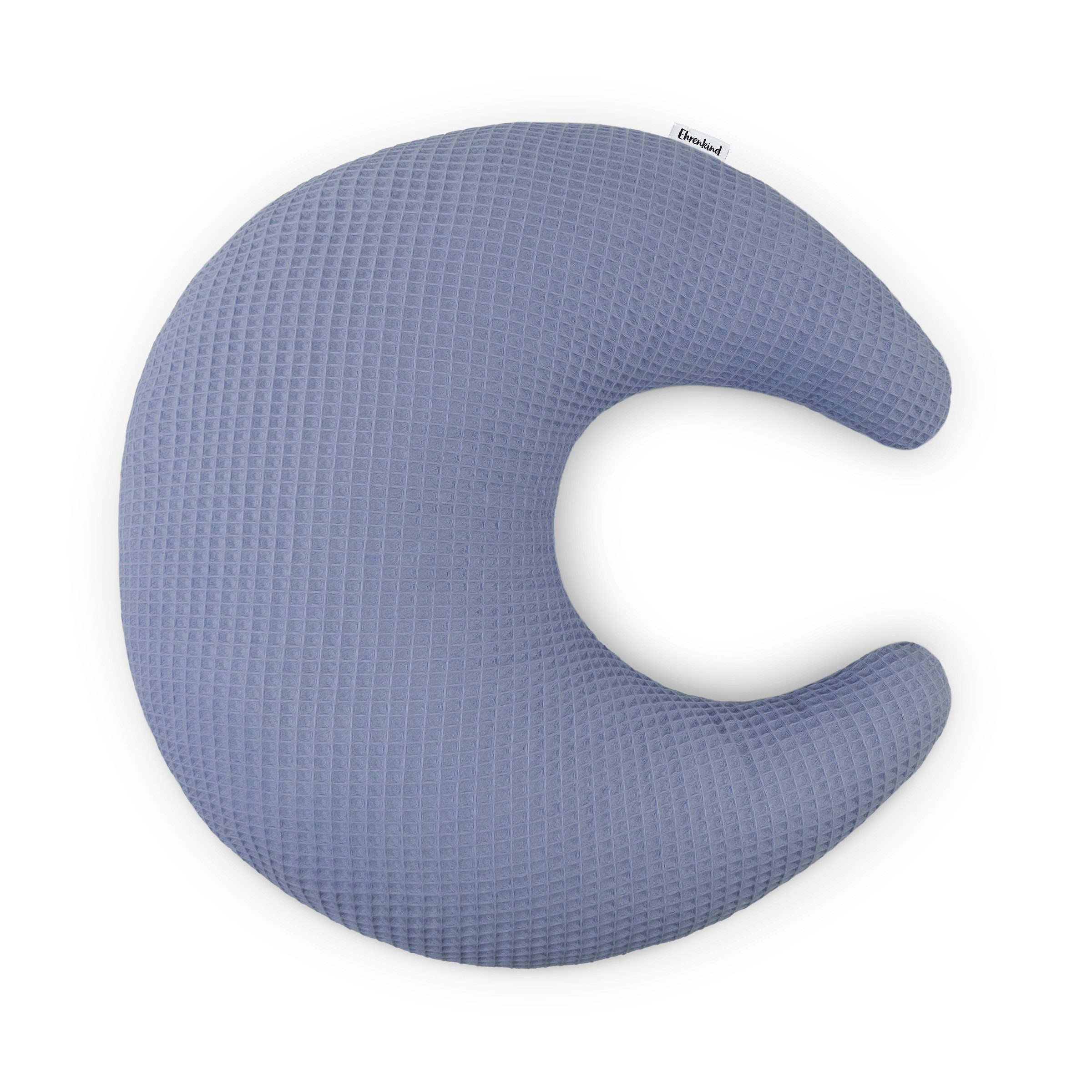 Ehrenkind Dekokissen Kuschelkissen Mond aus Bio-Baumwolle, Waffelpiqué Kissen, natürlich & kuschelig für Babys und Kinder