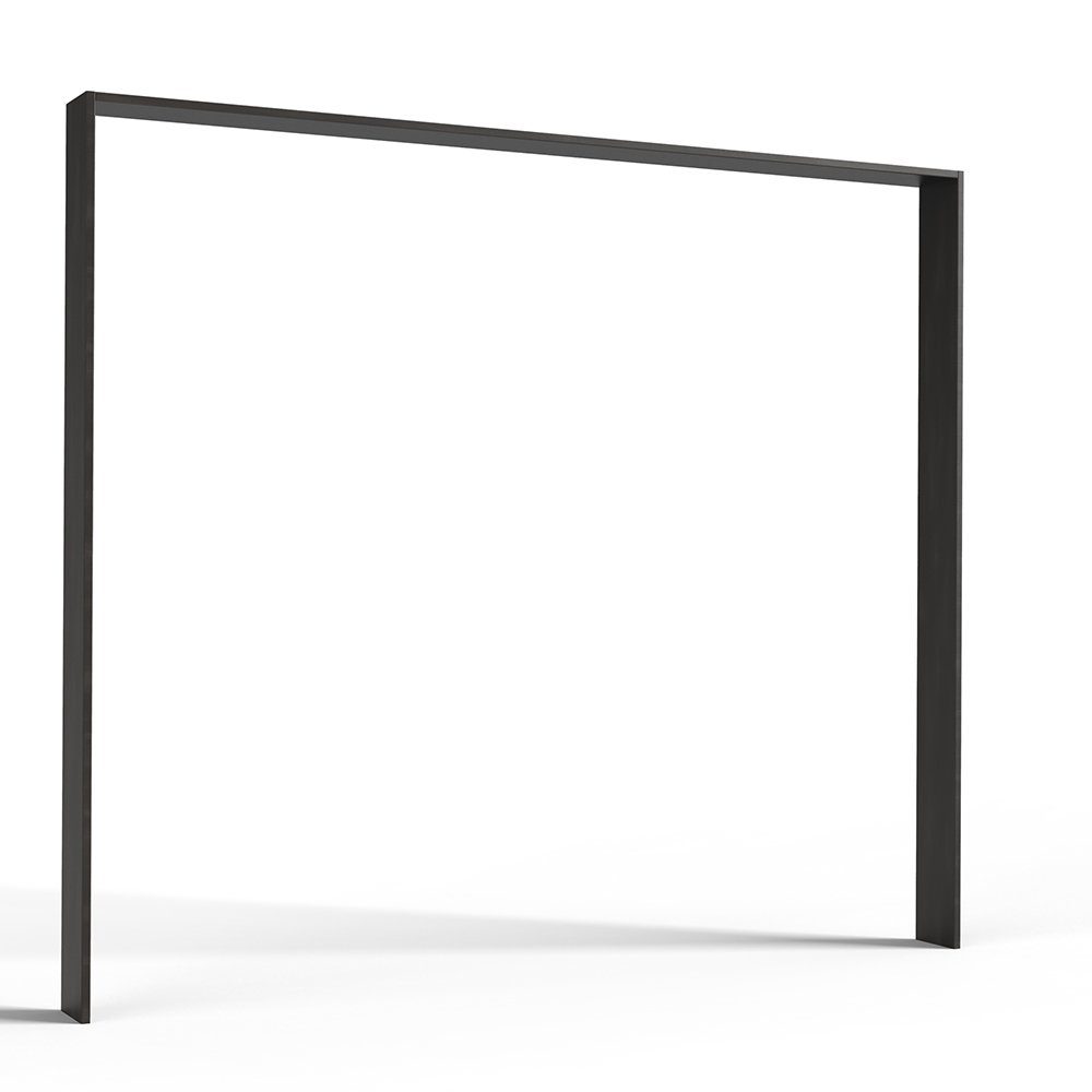 Lomadox Passepartout DAVENPORT-43 Passepartoutrahmen für 250 cm Kleiderschrank, in Stahl-Optik