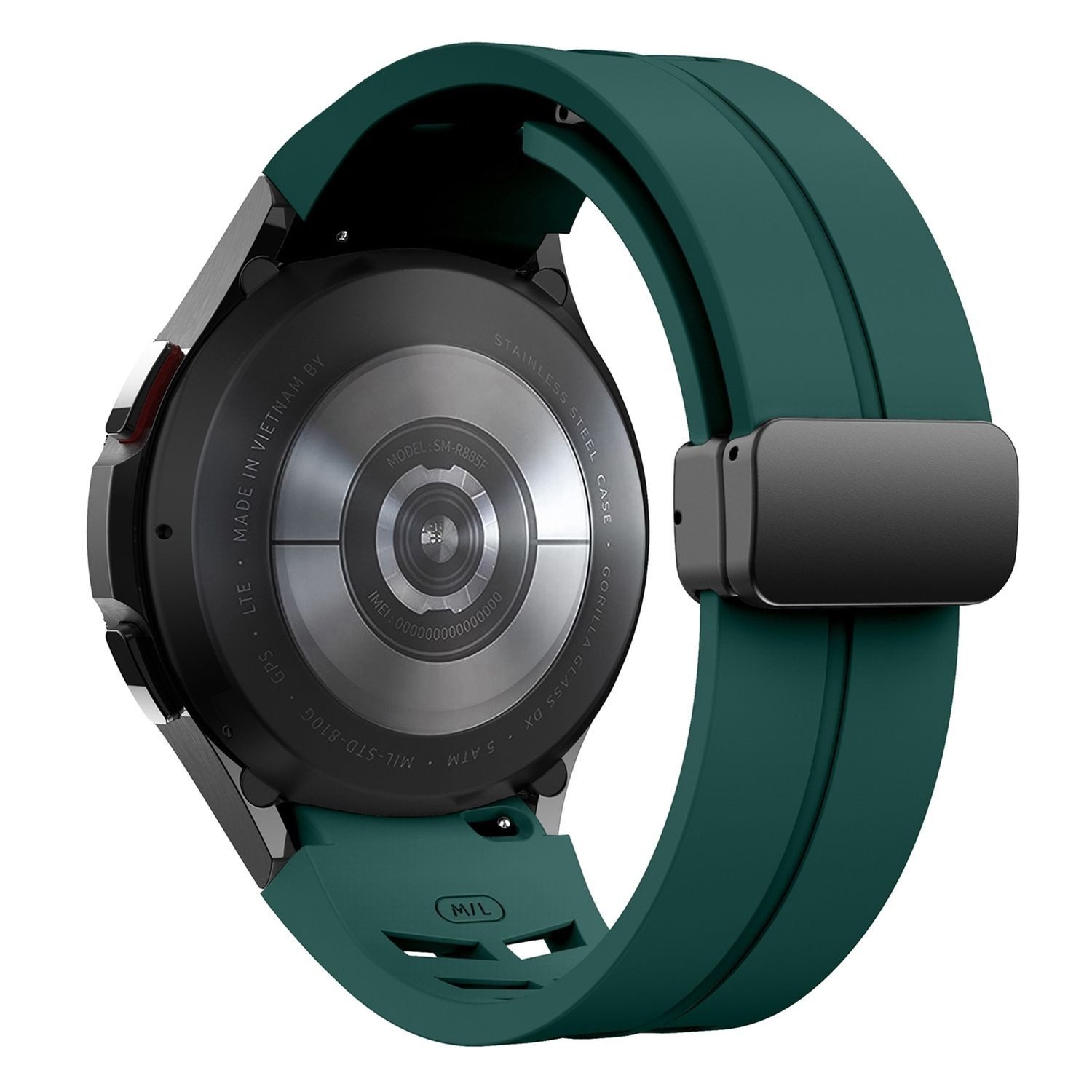 Wigento Smartwatch-Armband Für Samsung Galaxy Watch FE / 6 / 5 / 4 40mm Sil günstig online kaufen