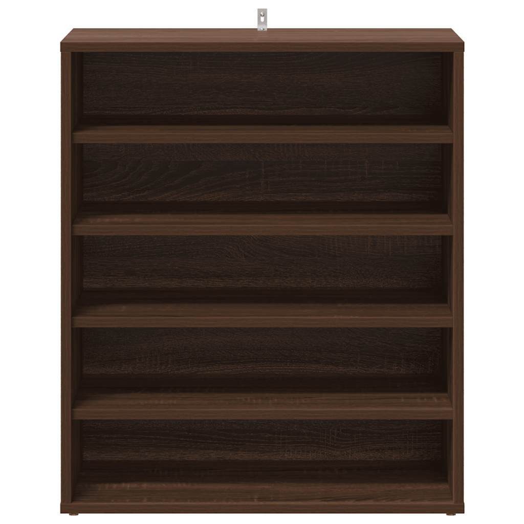 vidaXL Schuhregal Schuhschränke 60 x 35 x 70 cm Braun Eichen-Optik, 1-tlg. – Bild 4 von 5