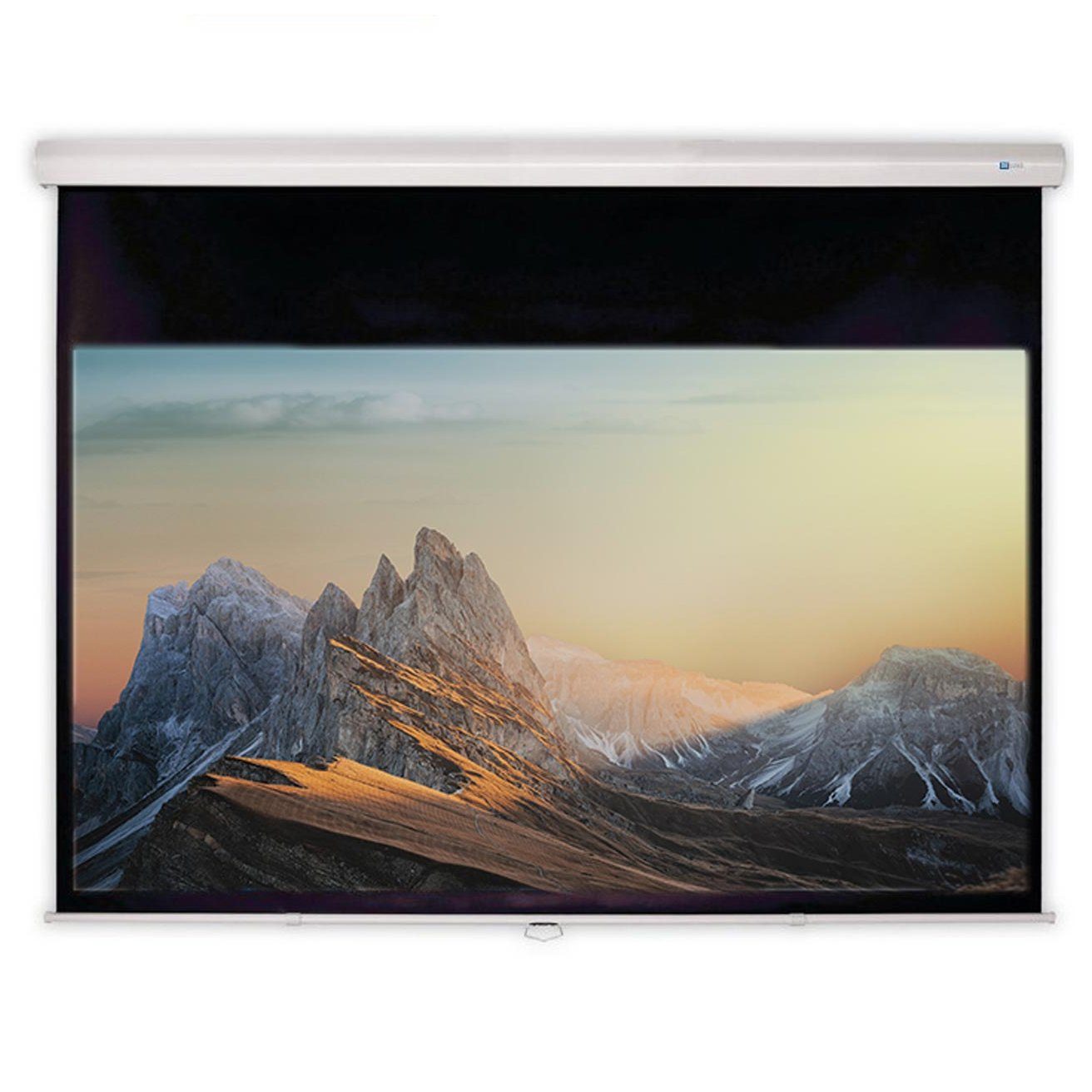 Deluxx Advanced – Slowmotion Mattweiss Polaro Rolloleinwand (black_backside)