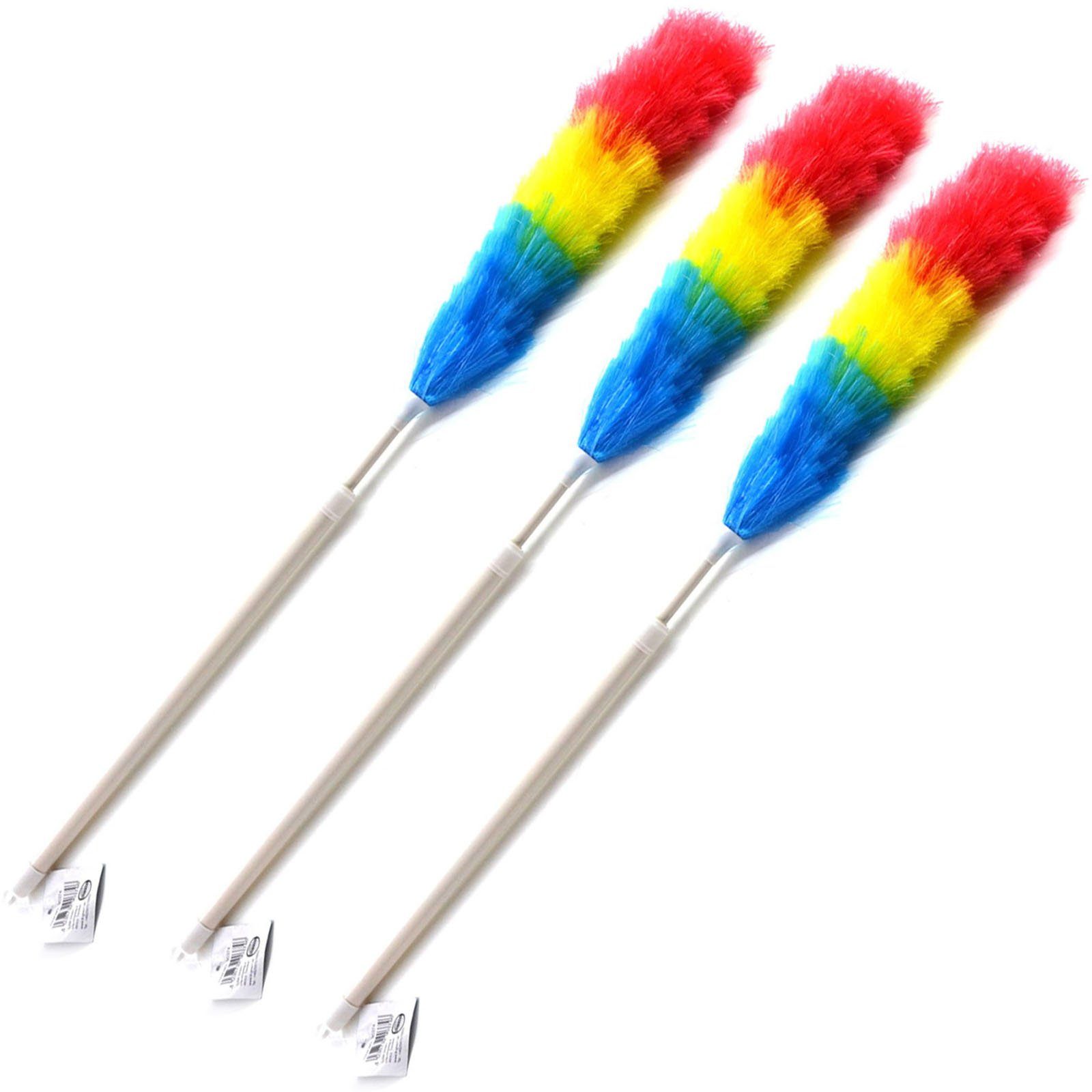 HAC24 Тряпки из перьев Teleskop Staubwischer Teleskopwedel Handstaubwischer (3 Stück), Ausziehbar 78 - 105 cm