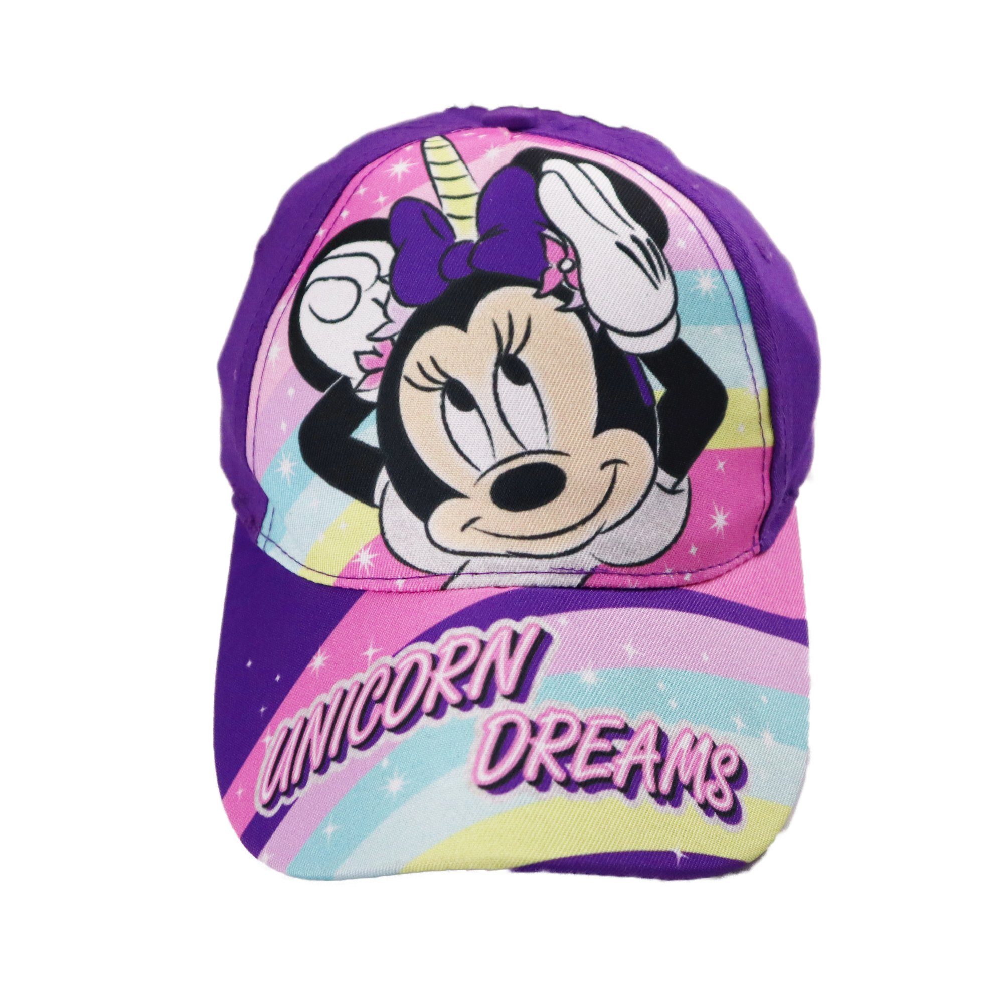 Lila Baseball Einhorn Disney Basecap Cap Gr. Kinder Mouse bis Minnie Minnie Mädchen Maus 52 54