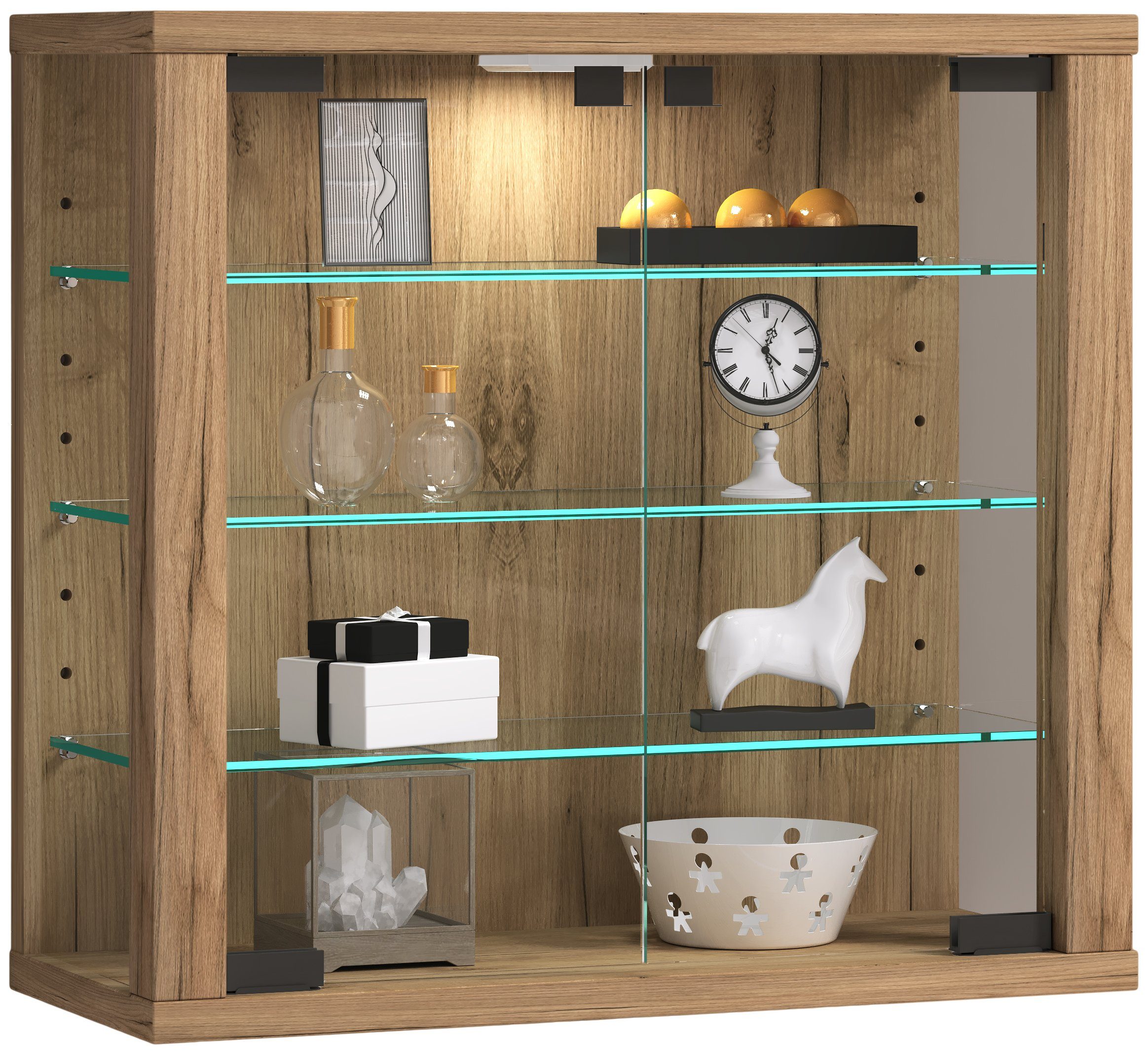 VCM Hängevitrine Wandvitrine Hängevitrine Glasvitrine Vitrosa S günstig online kaufen