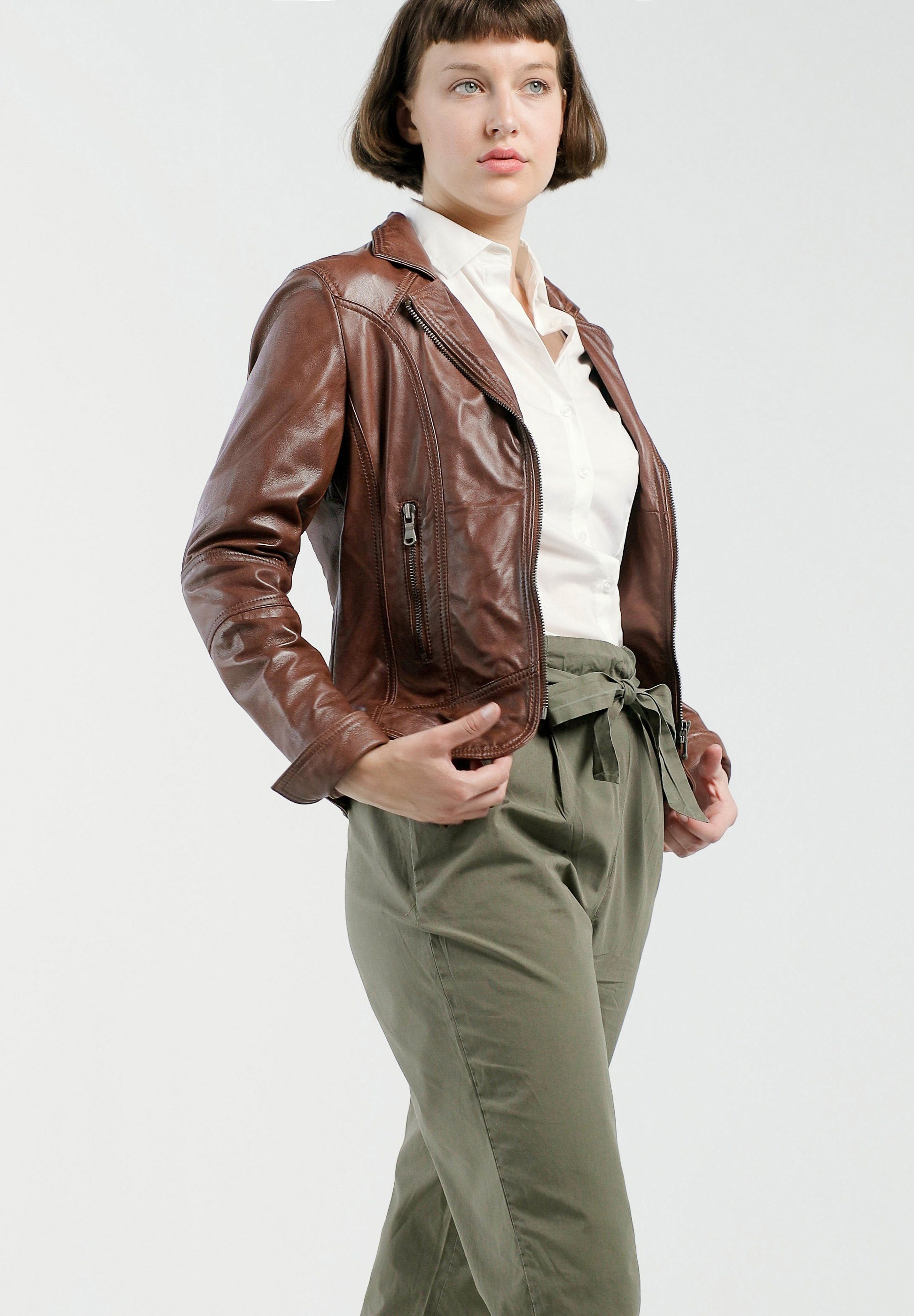 CBL Lederjacke MQ-43549 mit angesagtem Biker-Look