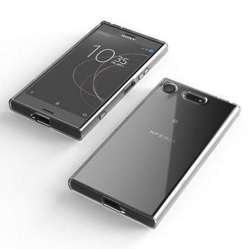 Nalia Smartphone-Hülle Sony Xperia XZ1, Klare Silikon Hülle / Extrem Transparent / Durchsichtig / Anti-Gelb