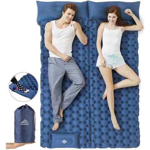 Elegear Isomatte Selbstaufblasende Campingmatte für Camping/Outdoor, 200x120cm Schlafmatte für 2 Personen, mit Kissen und Fußdruckpumpe