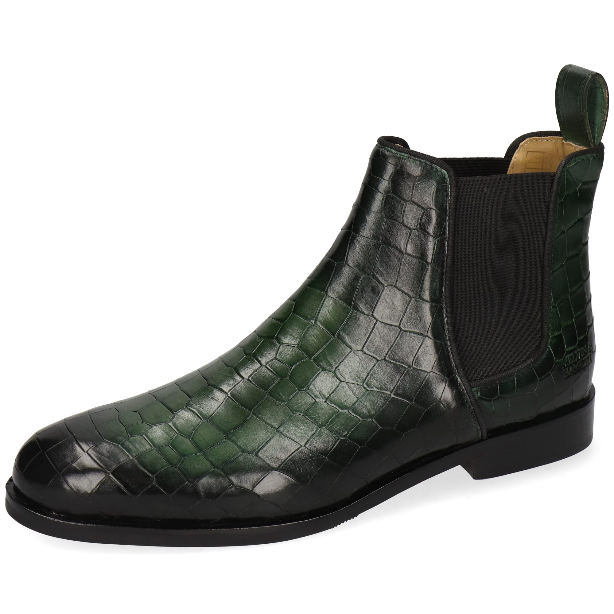 Melvin & Hamilton Susan 70 Leder-Chelsea Boots für Damen Stiefelette Flache Absätze, Echtes Leder, Vegetabile Gerbung