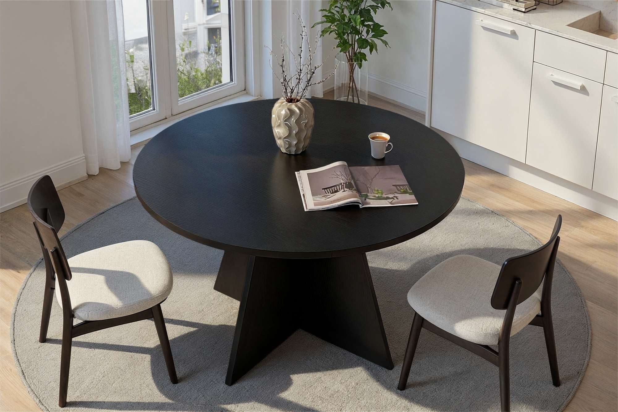 Skye Decor Esstisch Virella (1 Tisch), 120 x 120 cm 25 mm starke, melaminbeschichtete Tischplatte