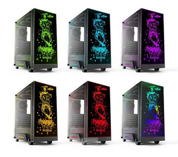 Hyrican Rockstar SET02447 Gaming-PC-Komplettsystem (24", Intel® Core i7 13700F, RTX 4060, 16 GB RAM, 1000 GB SSD, DDR5, Windows 11, inklusive 24" Curved Monitor AOC C24G2AE/BK)