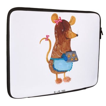 Mr. & Mrs. Panda Laptop-Hülle 33 x 42 cm Maus Kekse - Weiß - Geschenk, Tasche, Wintermotiv, Nikolau, Einzigartige Designs