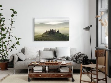 Sinus Art Leinwandbild 120x80cm Wandbild auf Leinwand Toskana Italien Landschaft Finca Landha, (1 St)
