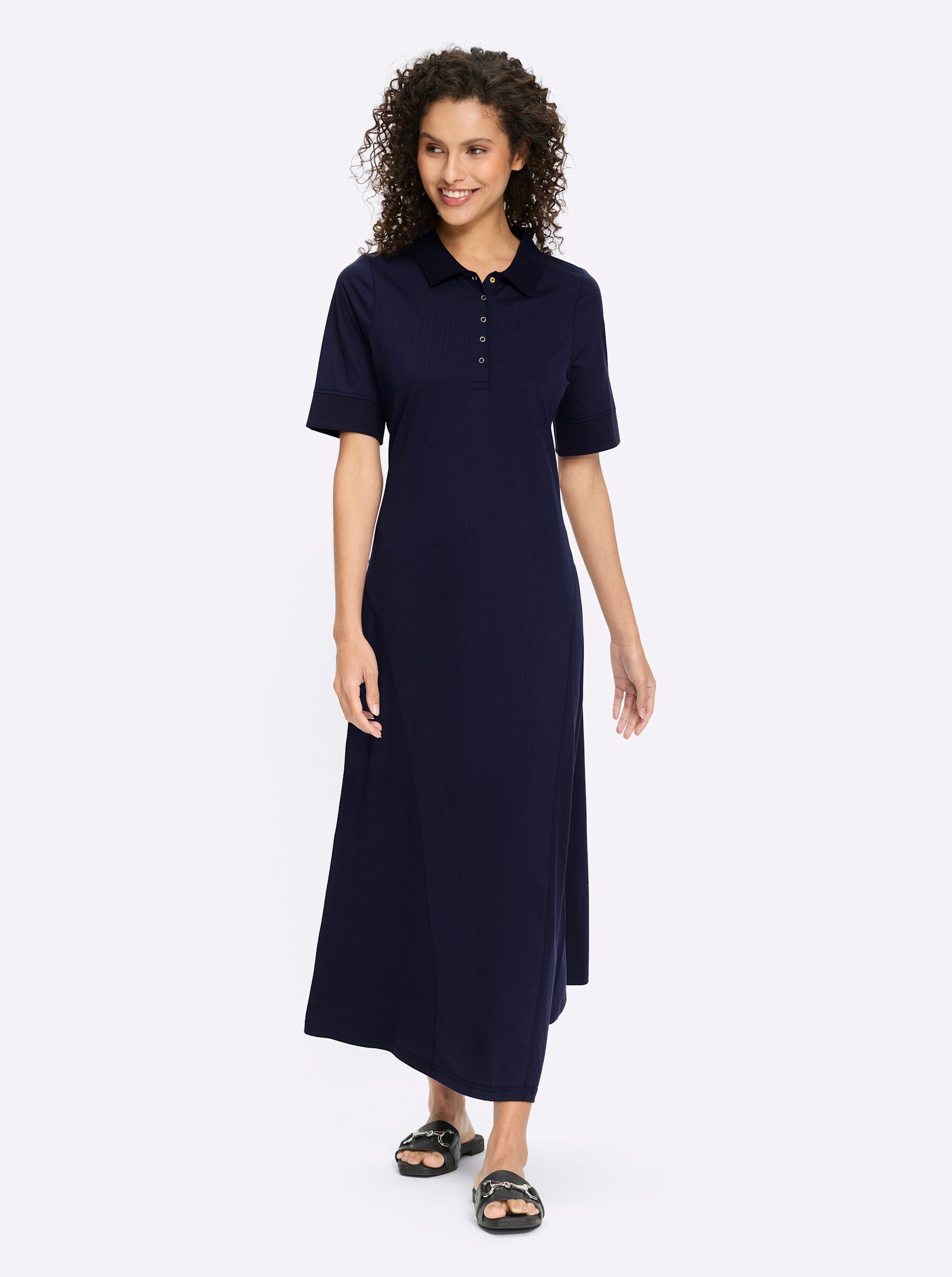Jerseykleid Jersey-Kleid Kurzarm
