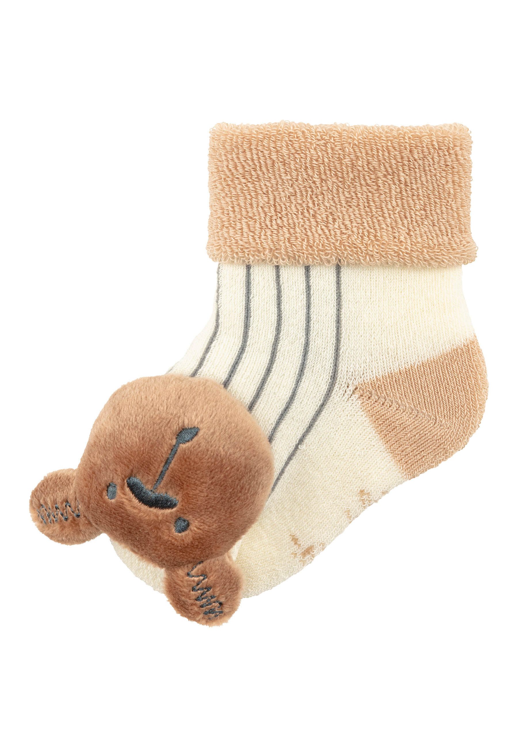 Sterntaler® Rasselsocke Baby Rasselsocken Bär