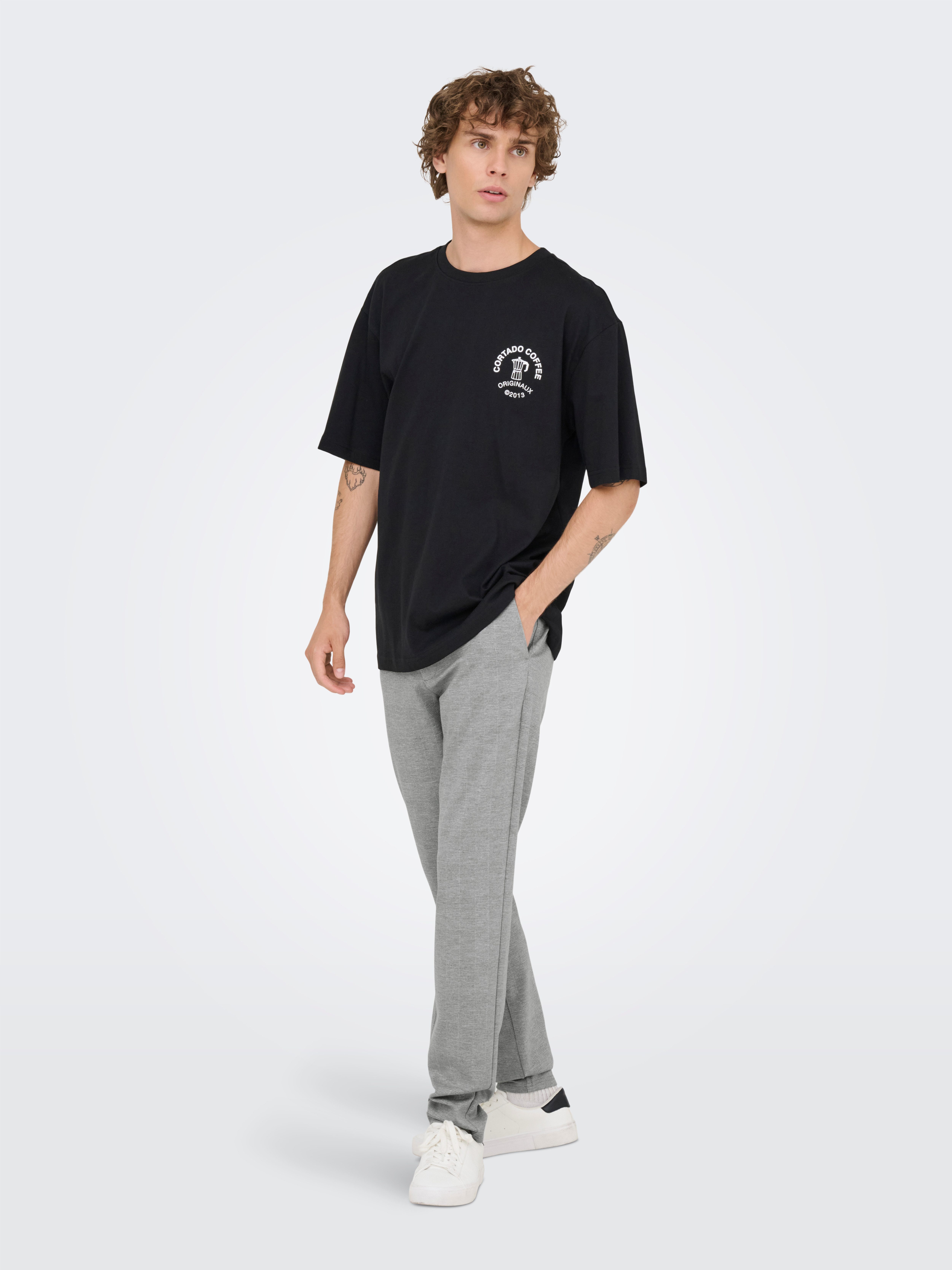 ONLY & SONS Chinohose ONSMARK SLIM CHECK PANTS 9887 NOOS