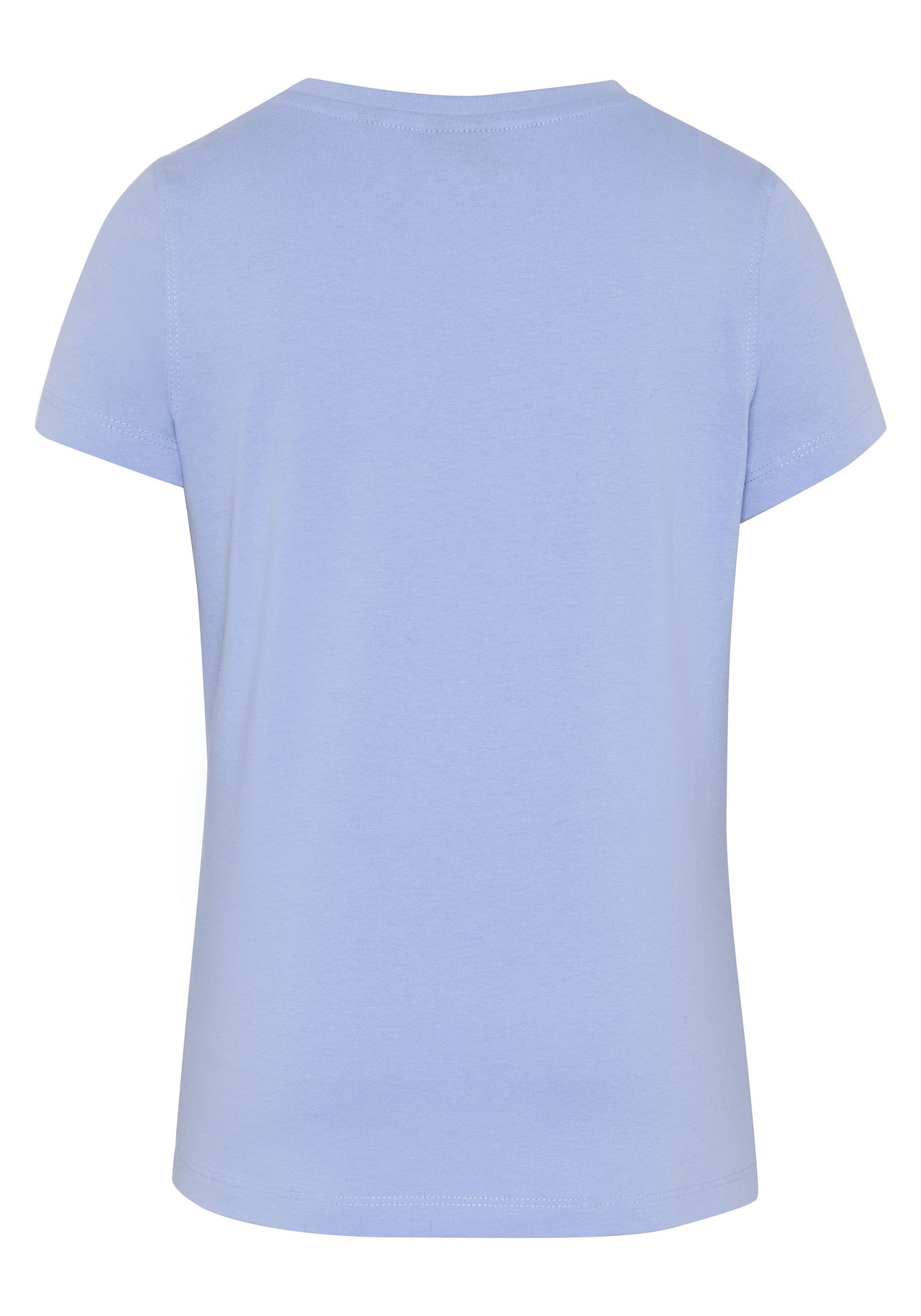 Blue Sylt mit Print-Shirt Glitzer-Logo Brunnera Polo