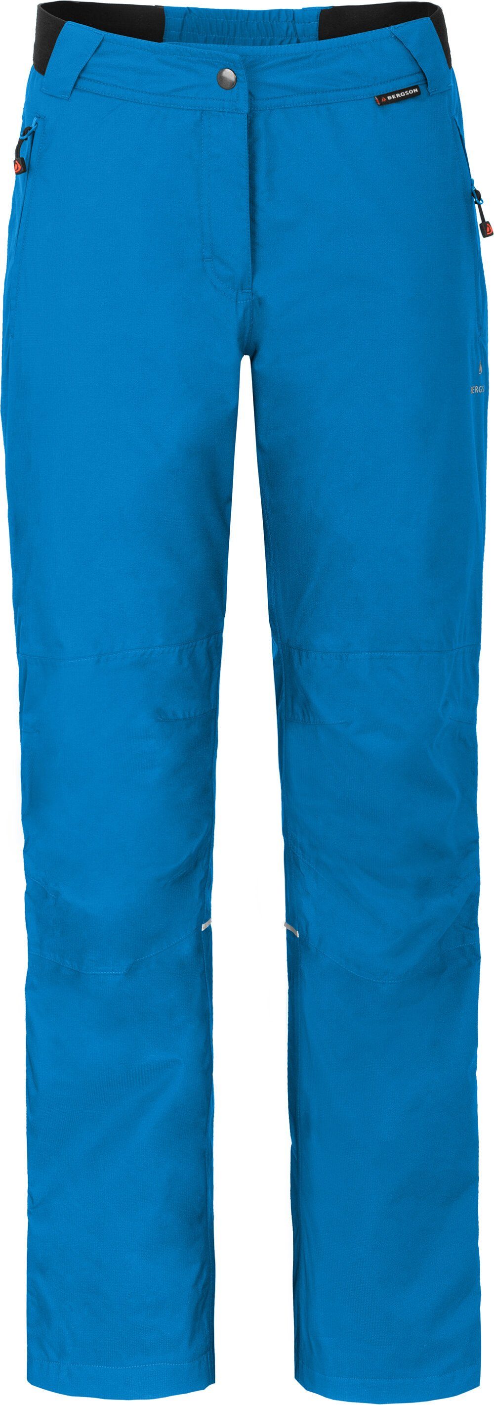Bergson Regenhose LYNDE COMFORT Thermo Damen Regenhose, leicht wattiert,  12000 mm Wassersäule, Normalgrößen, blau