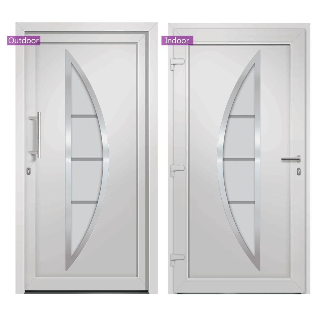 vidaXL Haustür Haustür Weiß 98x208 cm günstig online kaufen