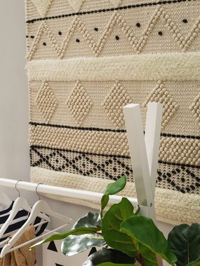 Wollteppich Amari, benuta, rechteckig, Höhe: 6 mm, Kunstfaser, Berber, Ethno-Style, Wohnzimmer