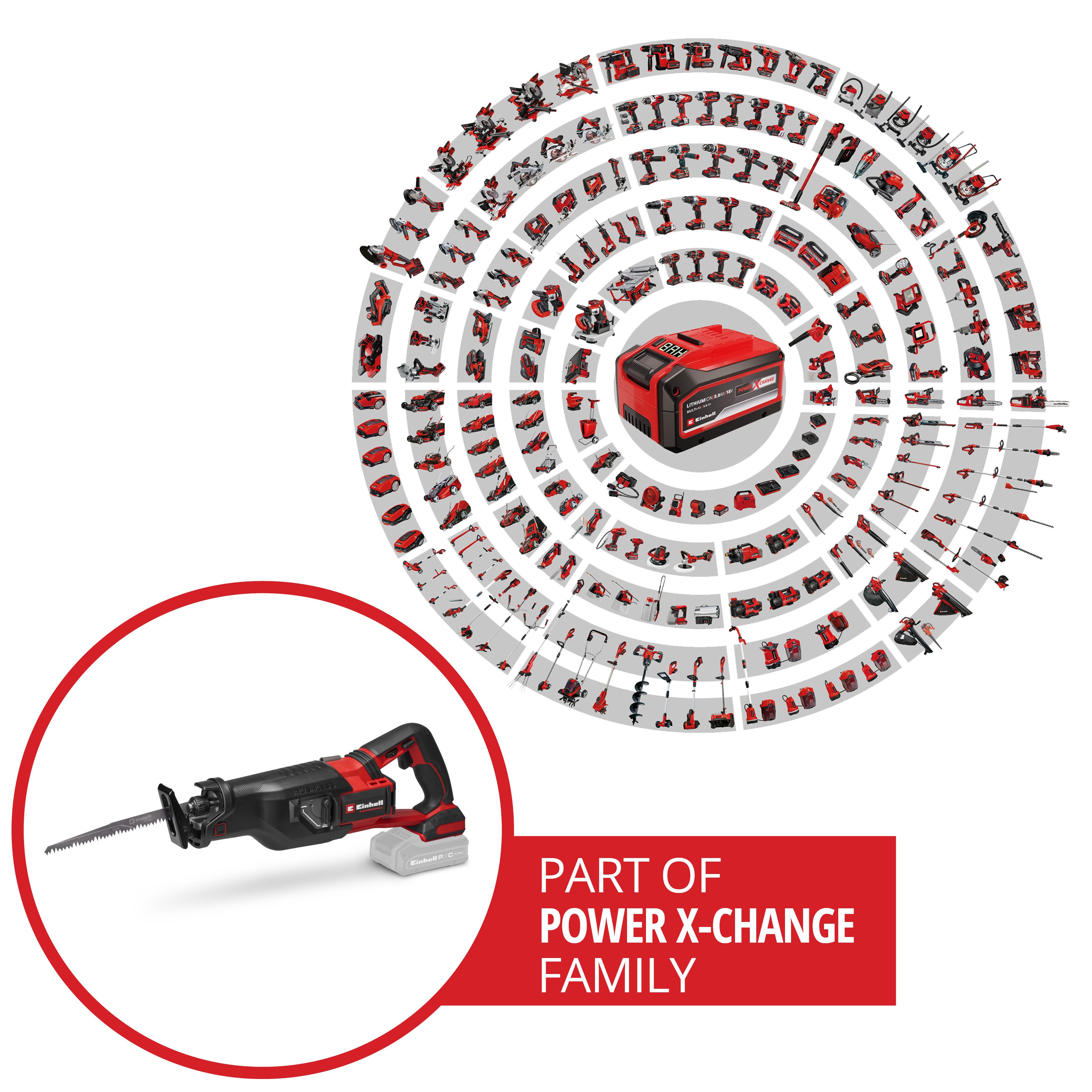 Einhell Akku-Säge TP-AP 18/32 Li BL - Solo, Professional Akku-Universalsäge, ohne Akku und Ladegerät