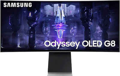 Samsung Odyssey OLED G8SB S34BG850SU Curved-Gaming-OLED-Monitor (86 cm/34 ", 3440 x 1440 px, 4K Ultra HD, 0,1 ms Reaktionszeit, 175 Hz, OLED, 0.03ms GTG)