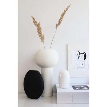 Cooee Design Dekovase Vase Pastille Schwarz (15cm)