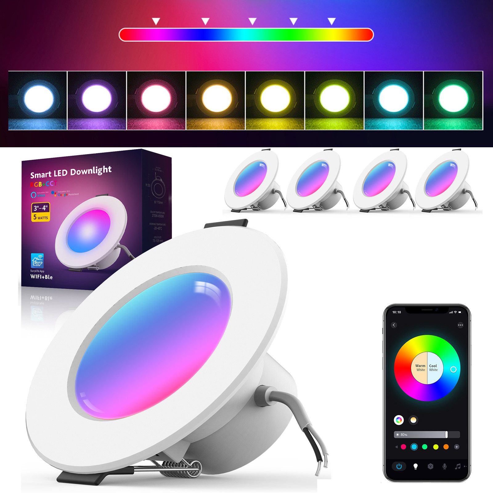 MUPOO LED Einbaustrahler Smart LED Spot günstig online kaufen