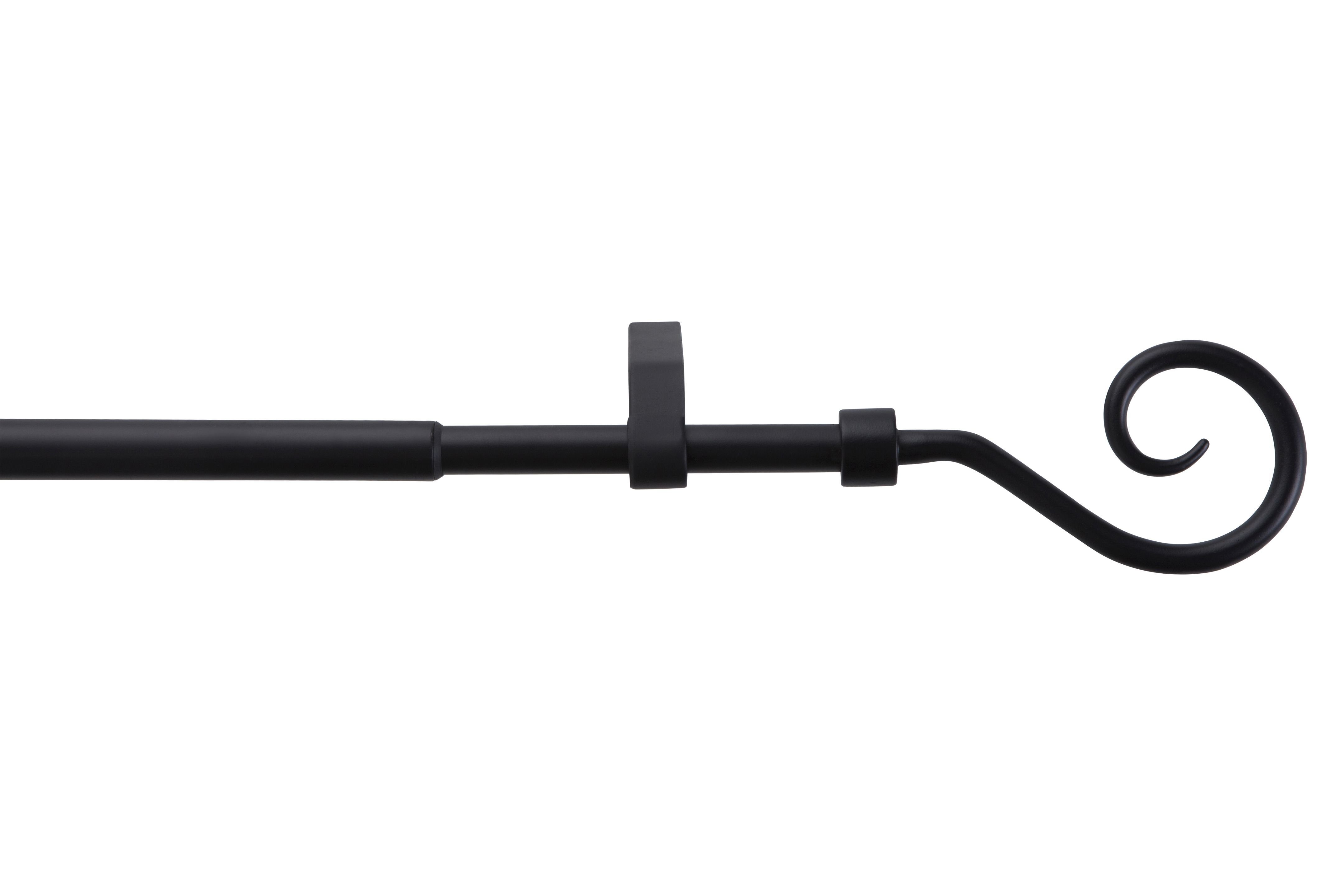 DécoProfi Gardinenstange Gardinenstange SPIRALE ausziehbar, 1-läufig, günstig online kaufen