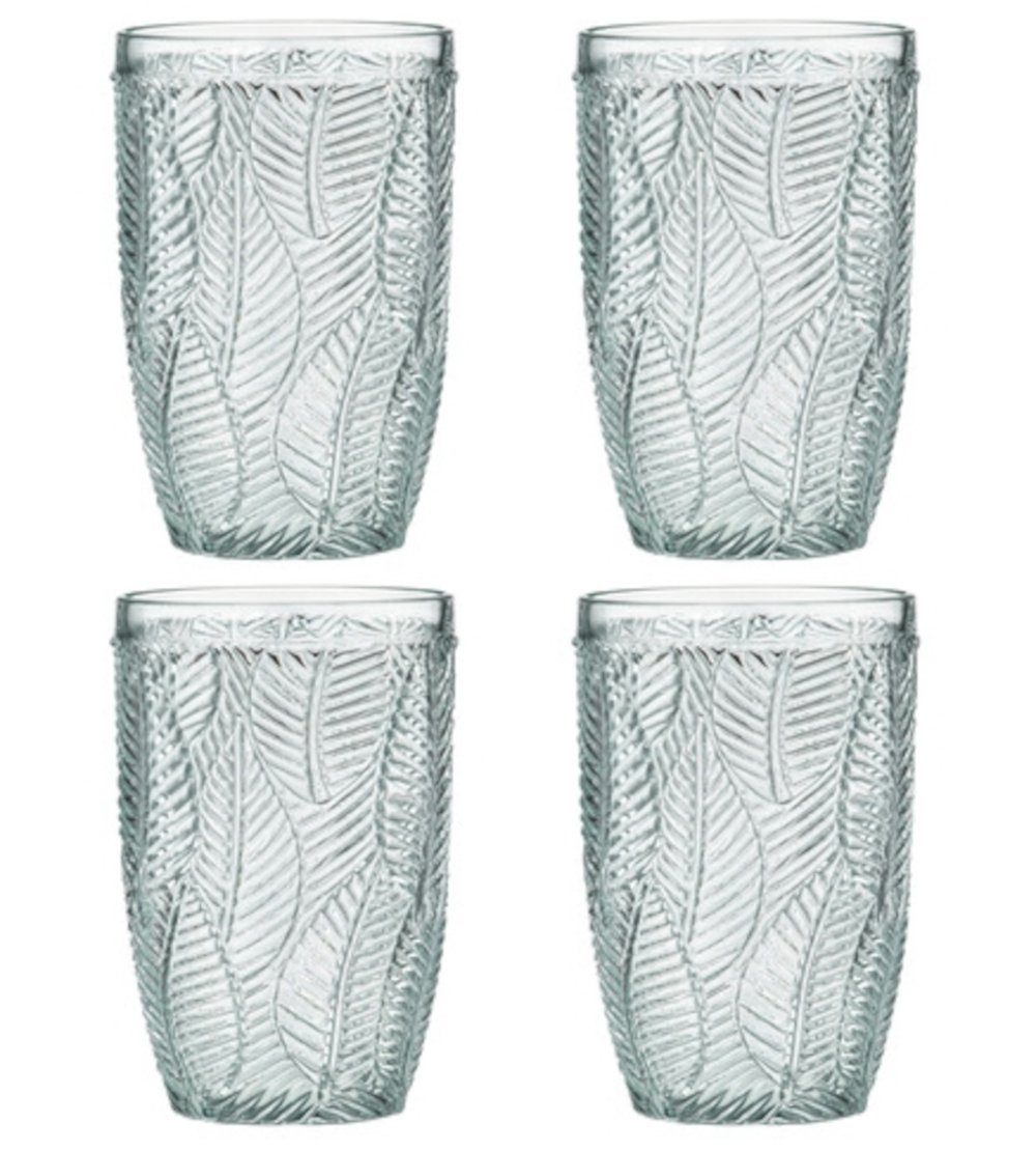 Ladelle Glas ARECA Longdrinkglas Jade Set4, Glas