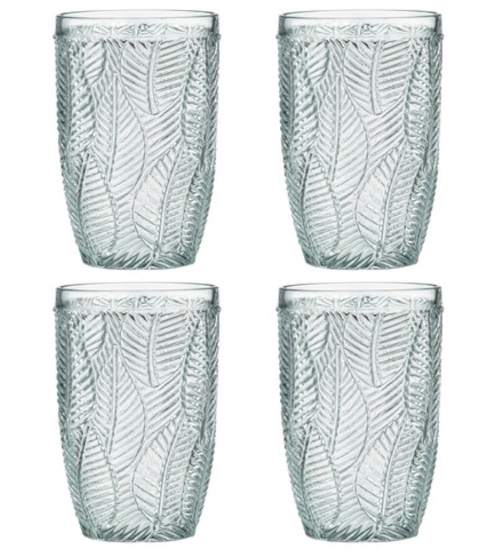 Ladelle Стекло-Set ARECA Longdrinkglas Jade Set4, Glas, Areca Jadeite 4pk Highball Tumbler 8.3x8.3x13cm