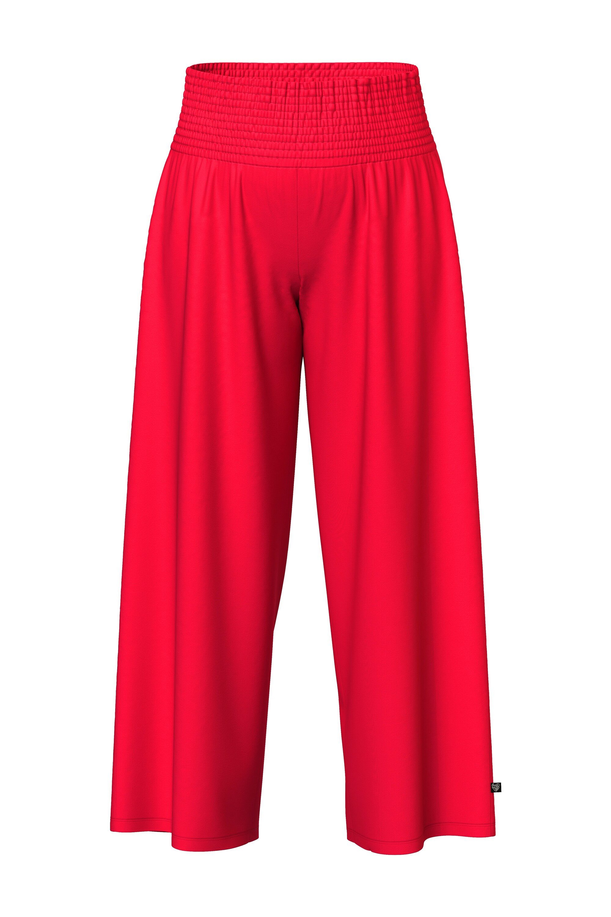Ulla Popken Schlupfhose Marlenehose weites Bein Jersey breiter Elastikbund günstig online kaufen